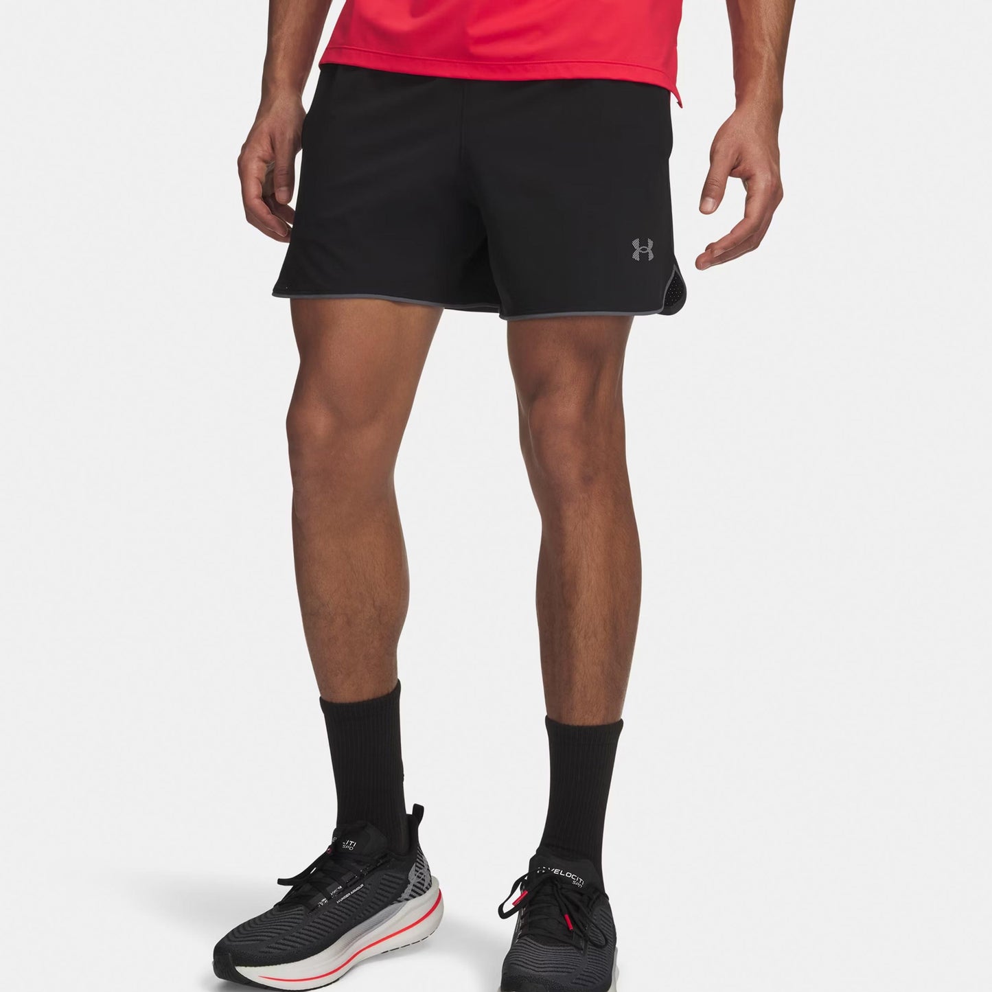 Under Armour Velociti Pro Vent 5in  Běžecké šortky Muži - černá, stříbrná