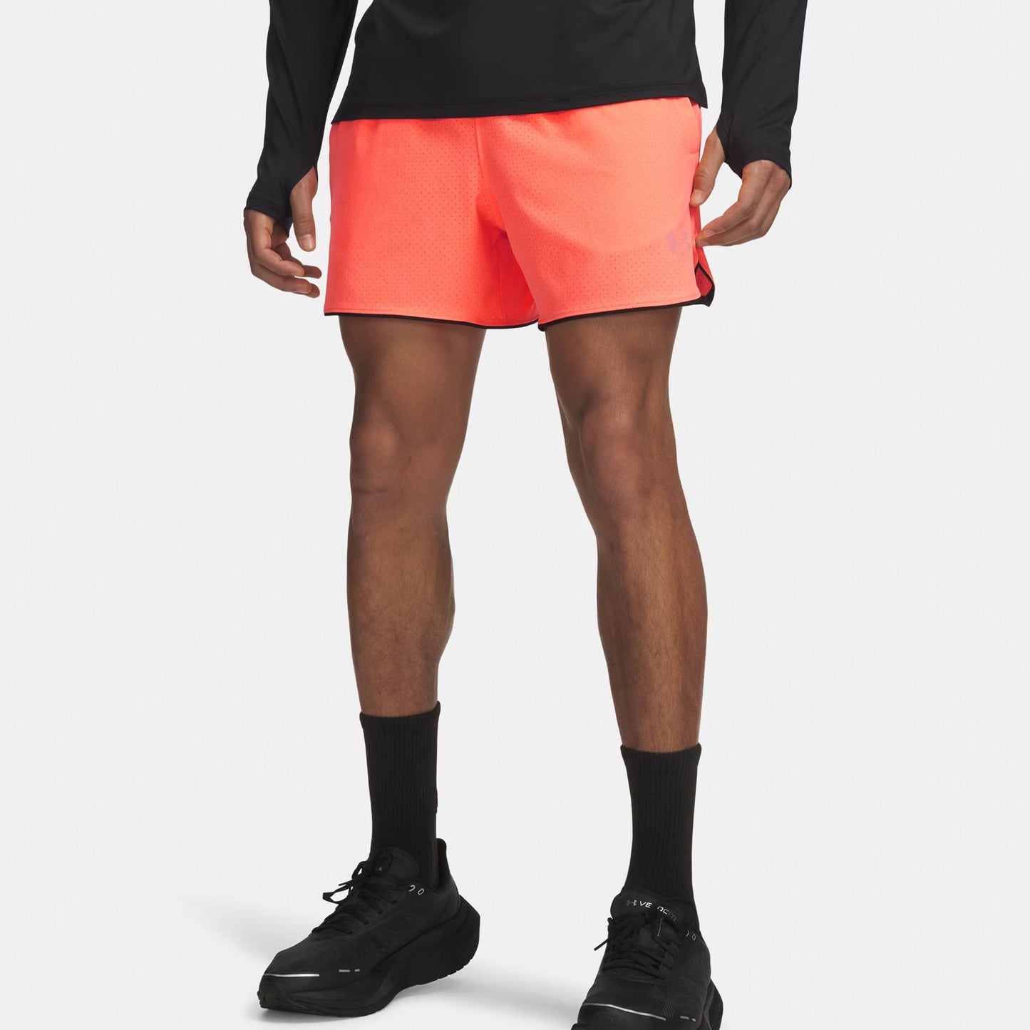 Under Armour Velociti Pro Vent 5in  Běžecké šortky Muži - oranžová, stříbrná