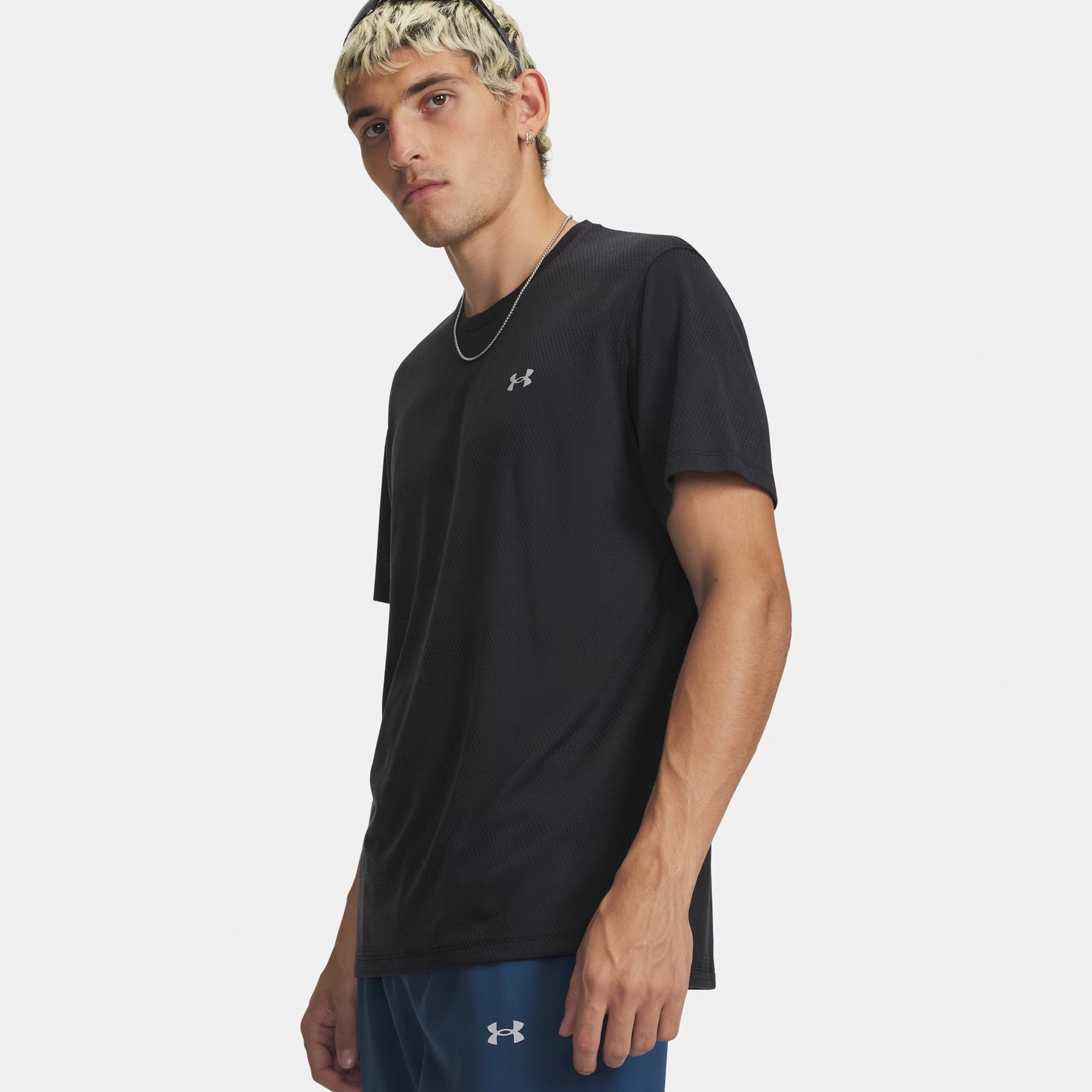 Under Armour Velociti  Běžecké tričko Muži - černá, stříbrná