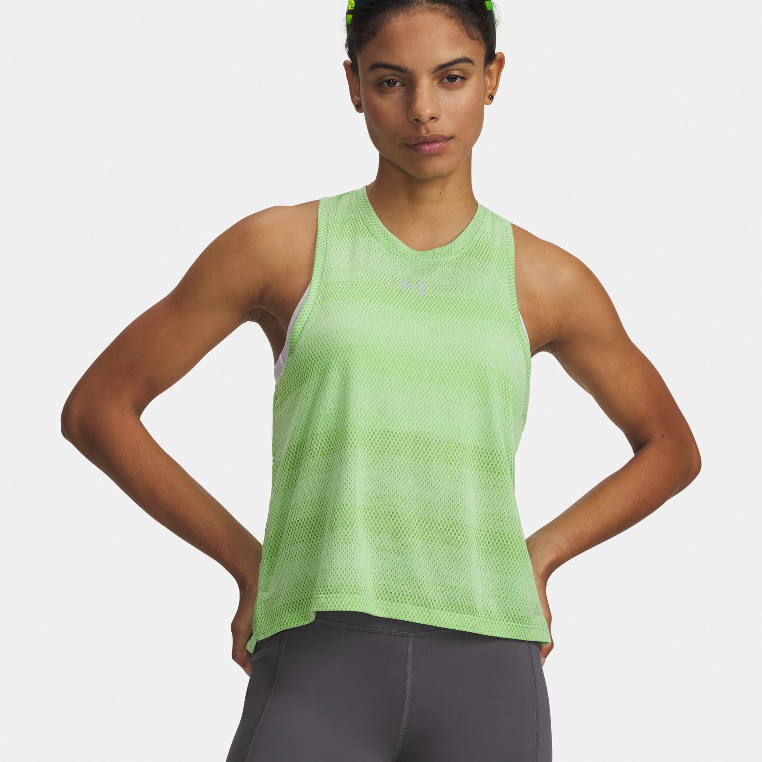 Under Armour Velociti  Běžecké tričko Dámy - neonově zelená, stříbrná