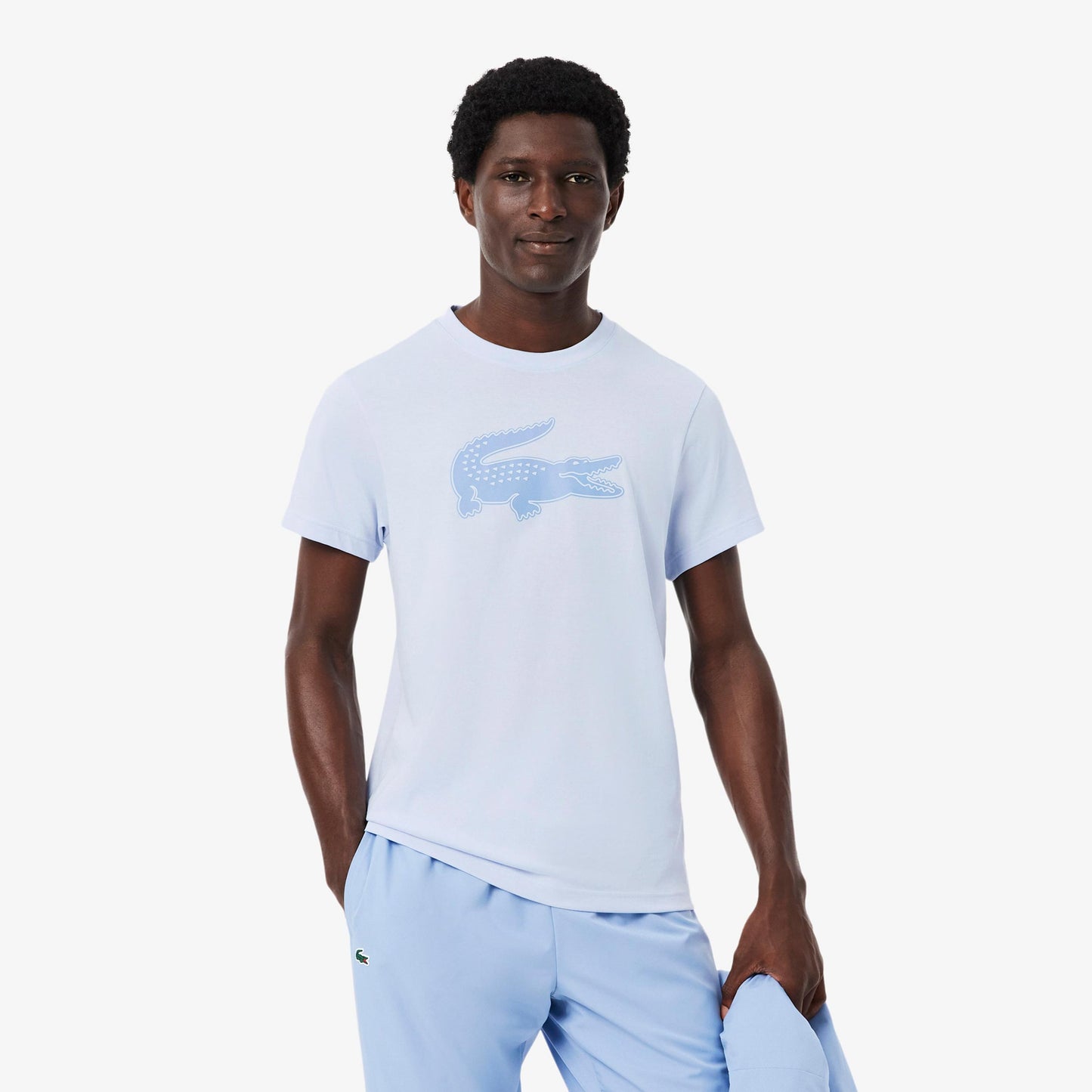 Lacoste Tričko Muži - světle modrá, blaugrau