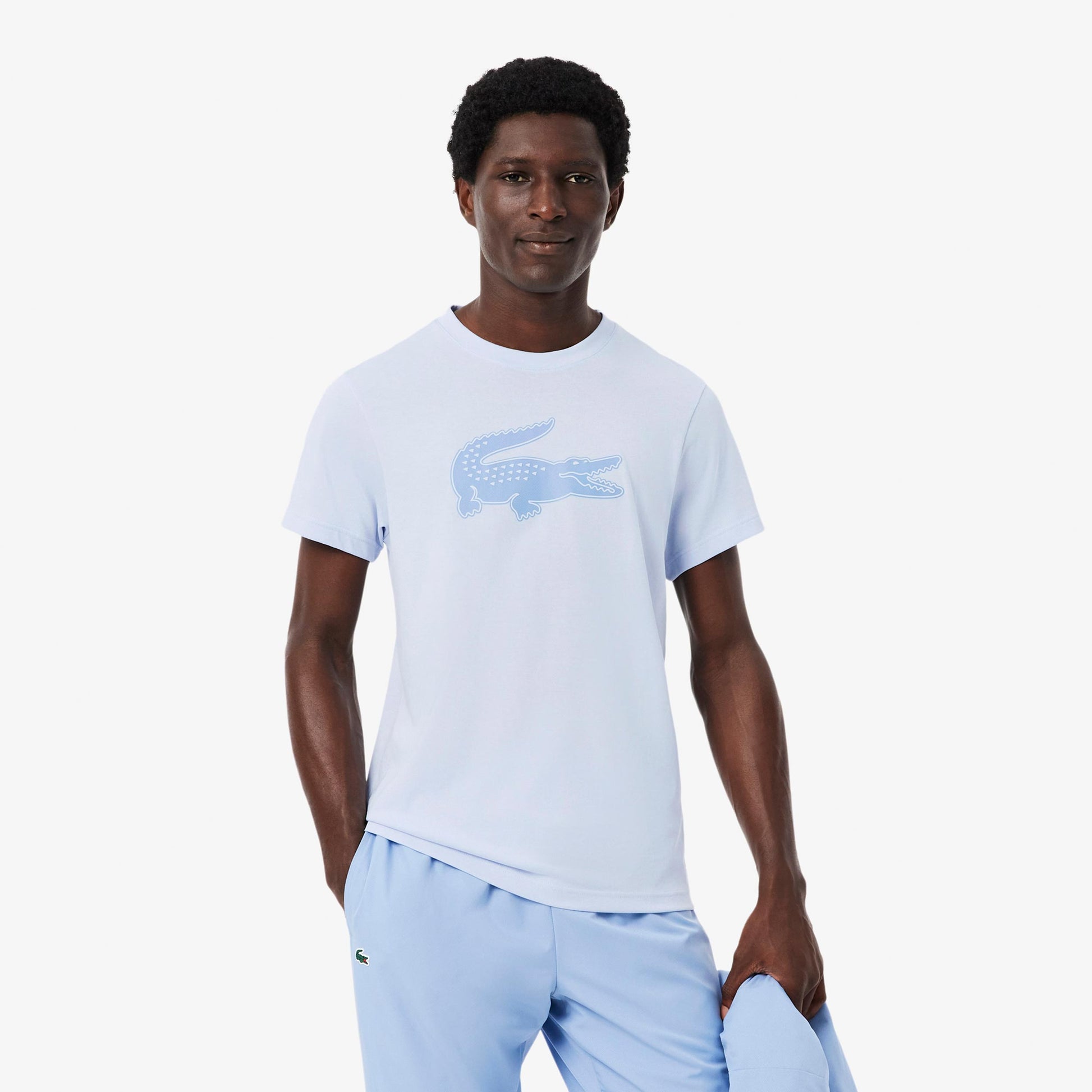 Lacoste Tričko Muži - světle modrá, blaugrau