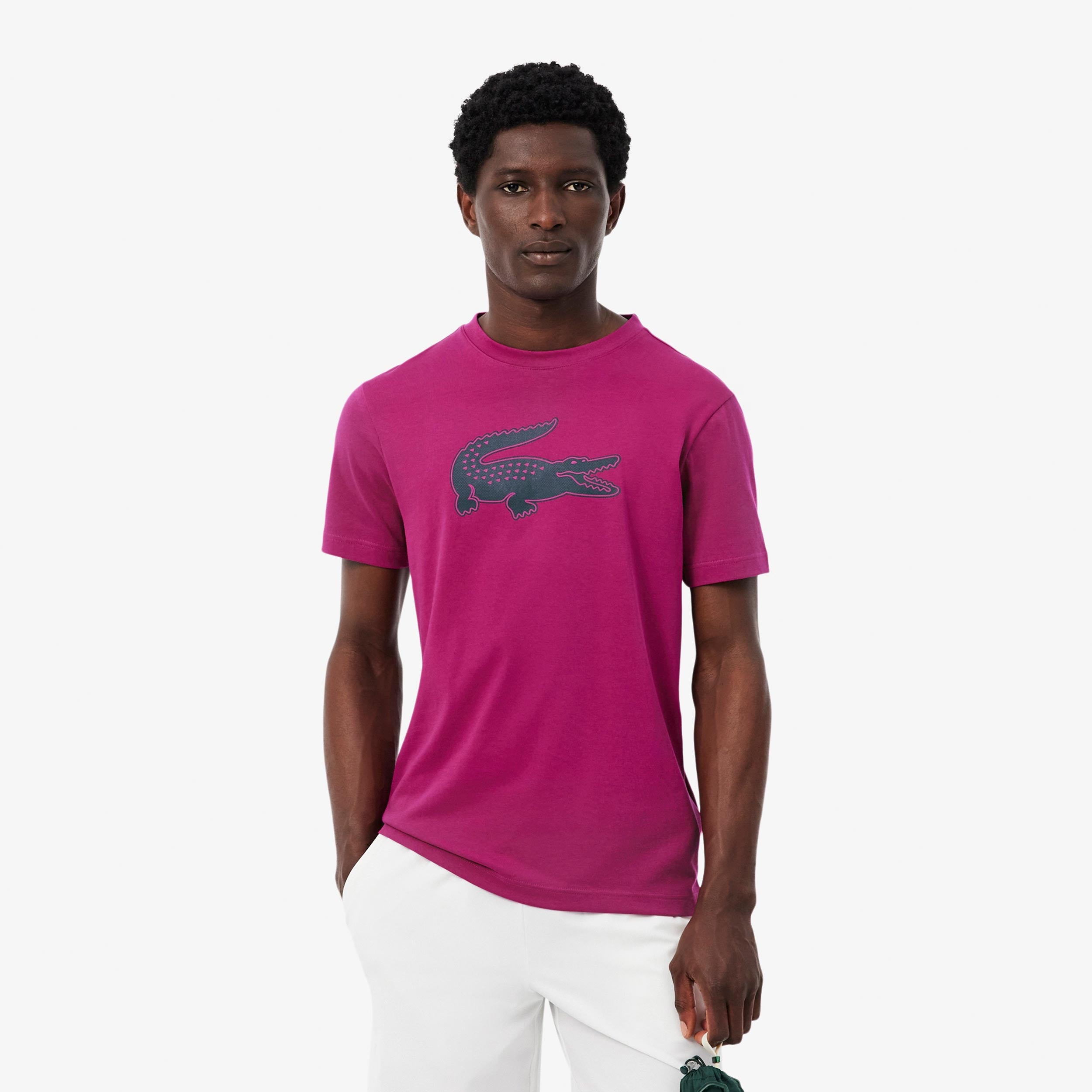 Lacoste Tričko Muži - bobule, tmavě modrá