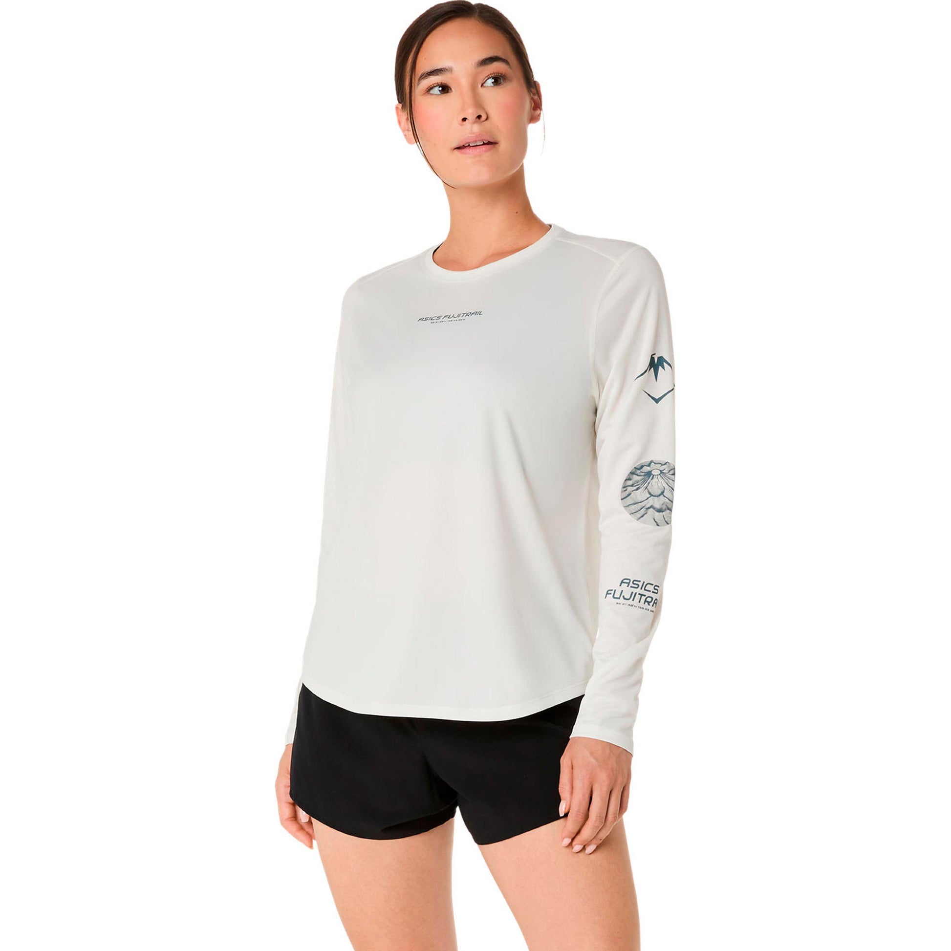 ASICS Fujitrail Logo Běžecké tričko Dámy-béžová