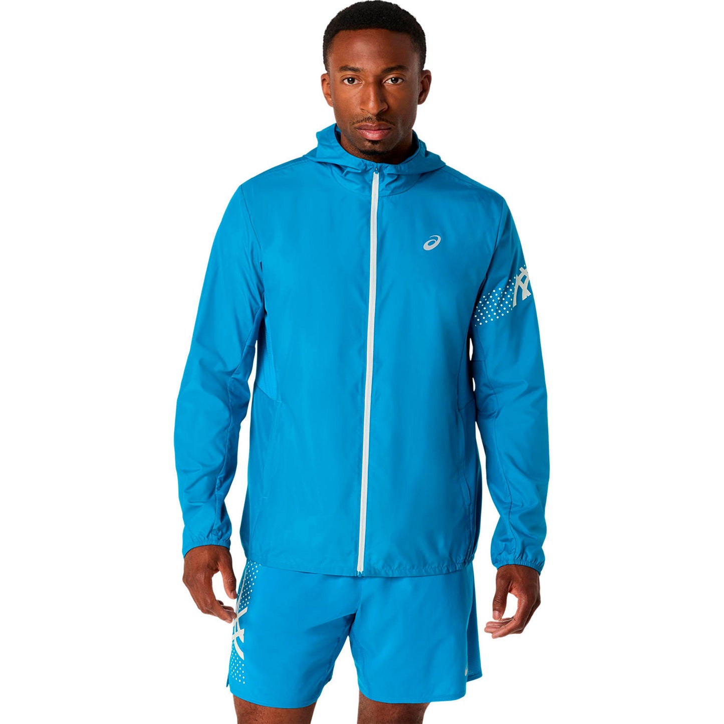 ASICS Icon  Běžecká bunda Muži - modrá, béžová