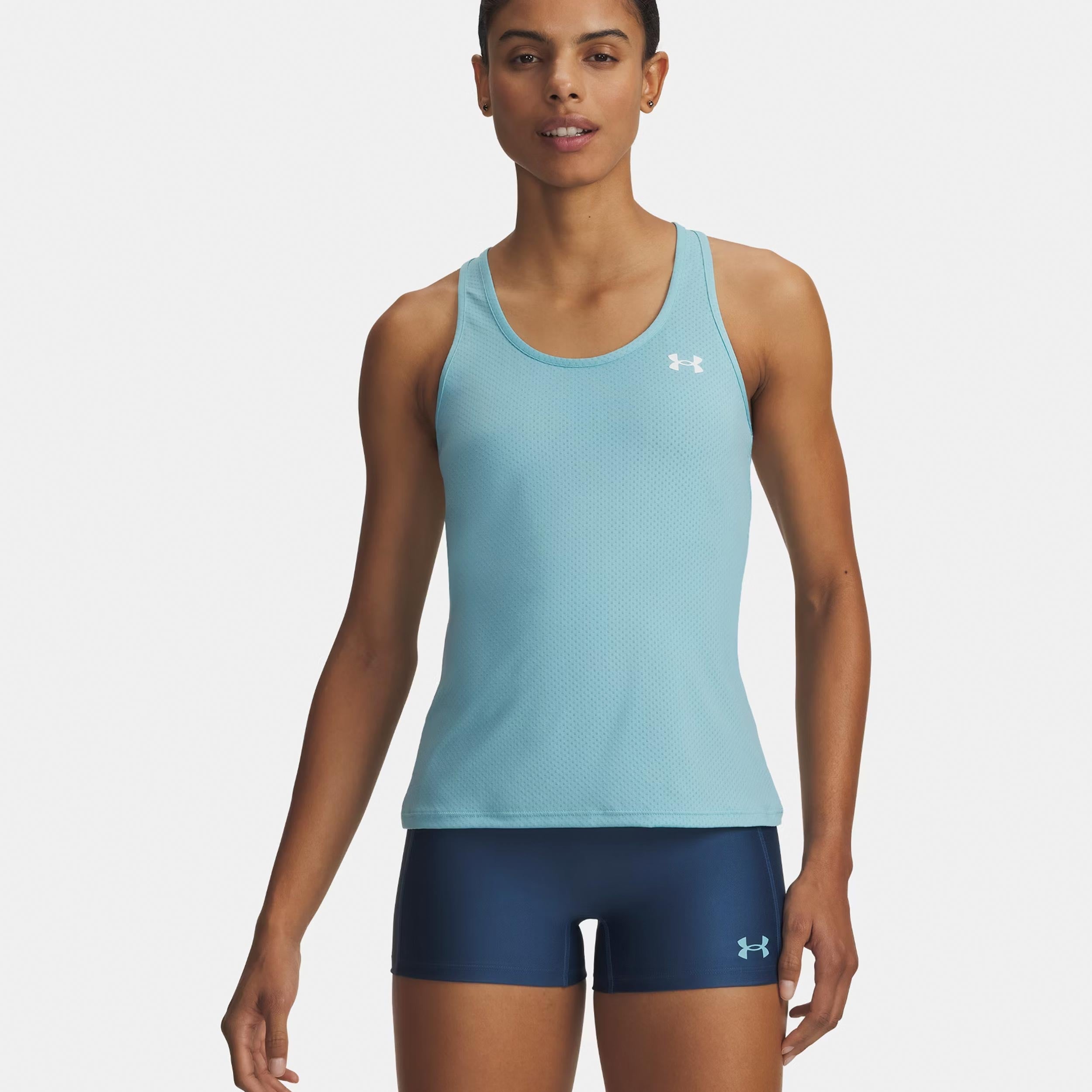 Under Armour Tech Mesh Racer Sportovní tílko Dámy-modrá, bílá