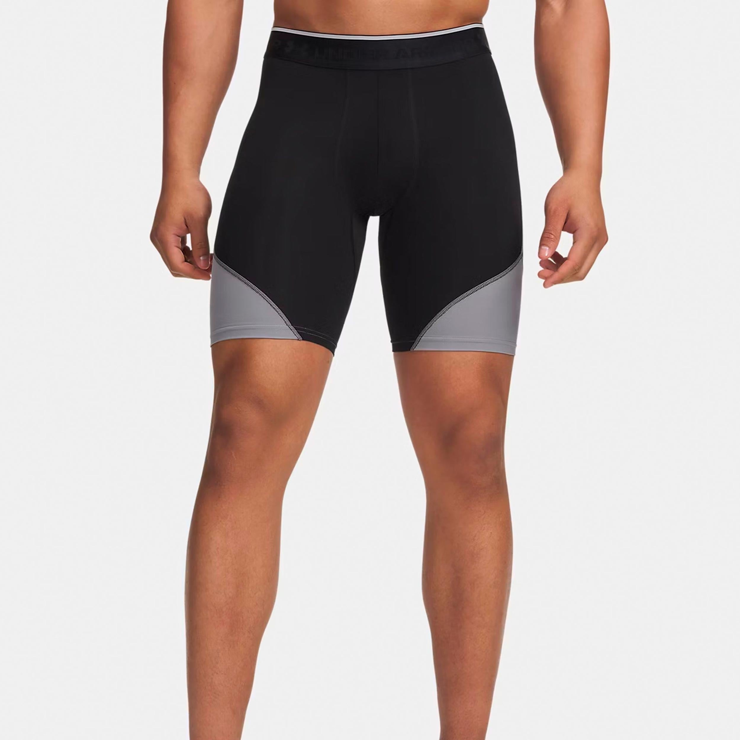 Under Armour Elite Long Šortky Muži - černá, stříbrná