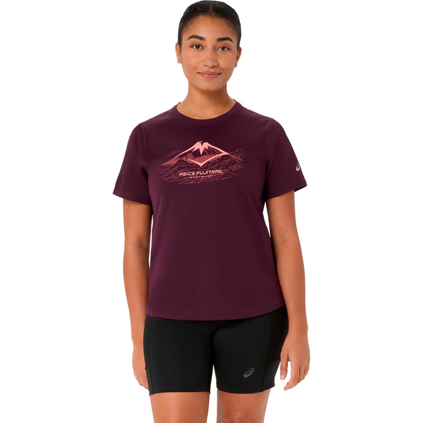 ASICS Fujitrail Logo  Běžecké tričko Dámy - červené víno