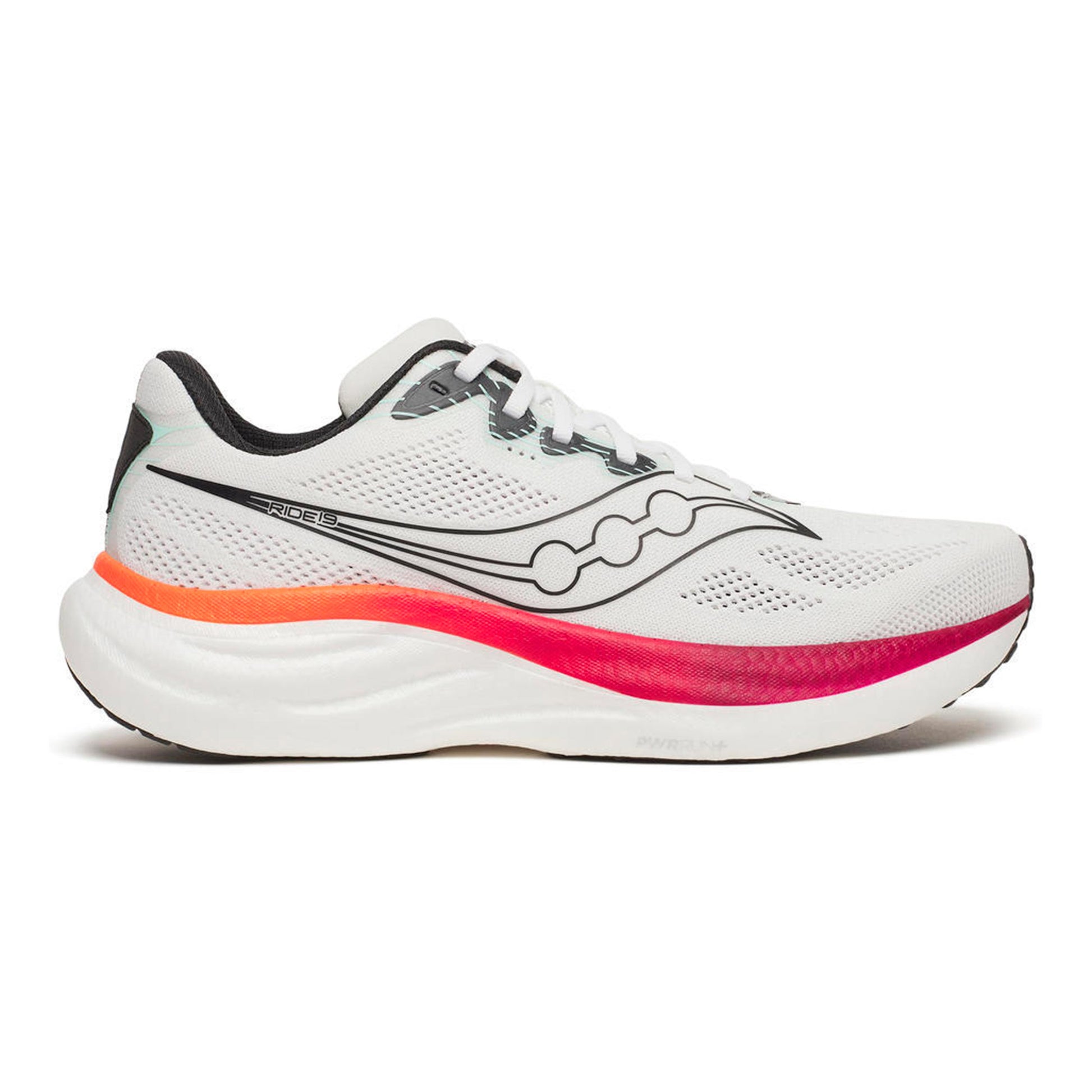 Saucony Ride 19 Neutrální obuv Muži-bílá, korálová