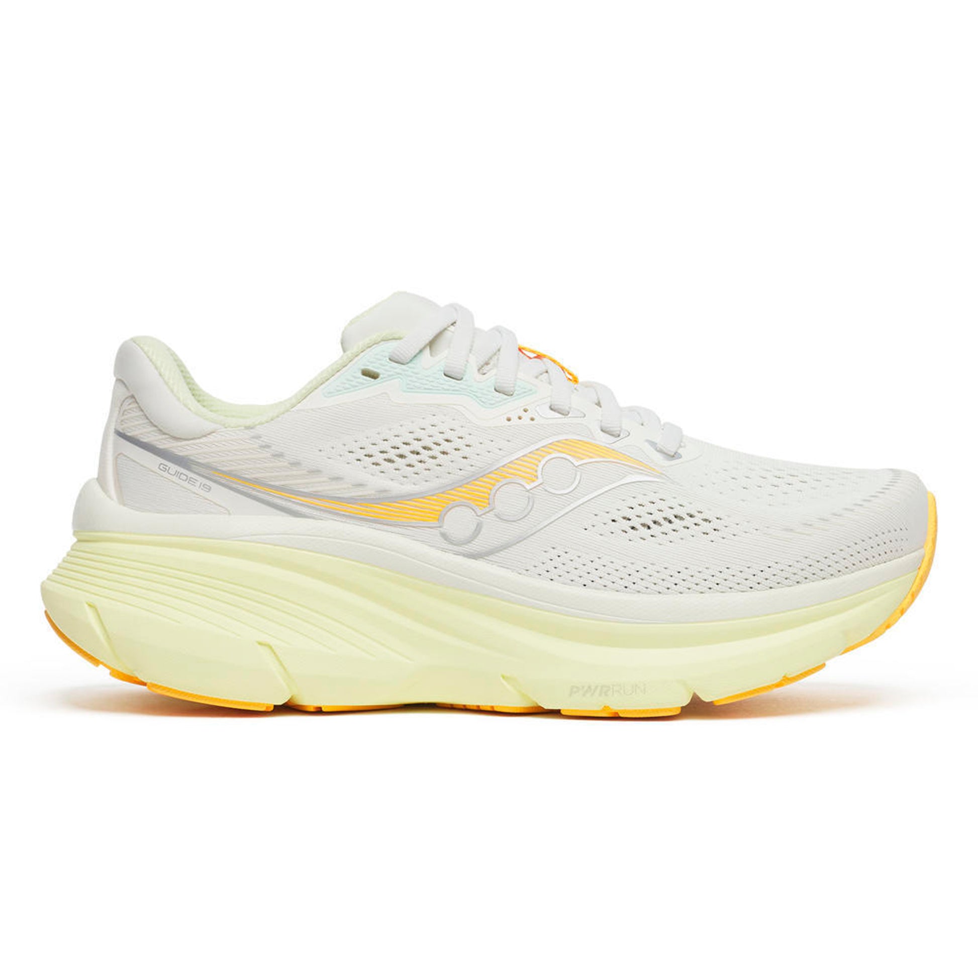 Saucony Guide 19 Stabilní obuv Dámy-bílá, žlutá