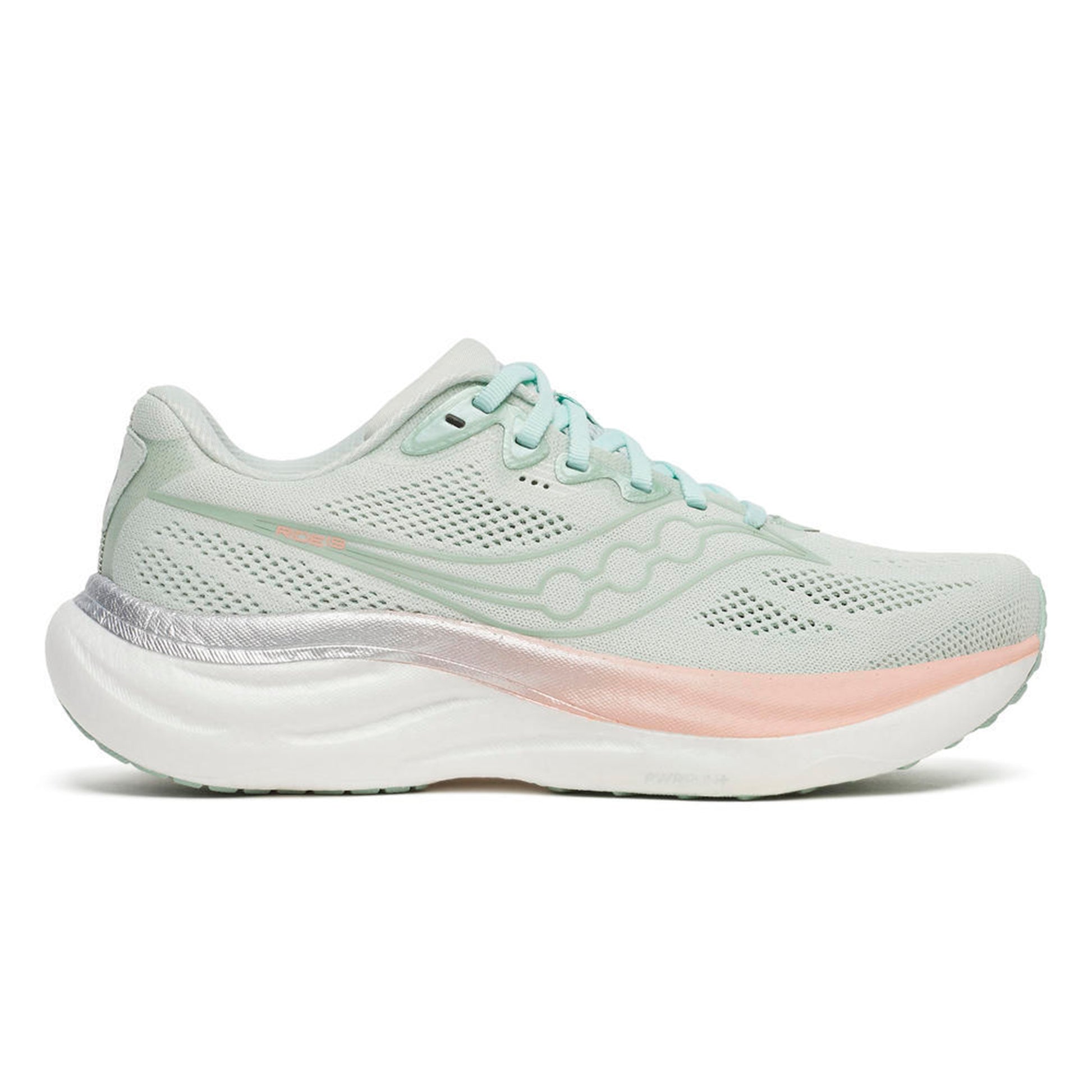 Saucony Ride 19 Neutrální obuv Dámy-světle zelená, růžová