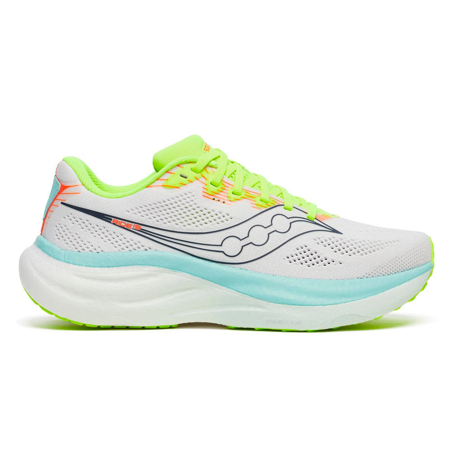 Saucony Ride 19 Neutrální obuv Dámy-bílá, tyrkysová