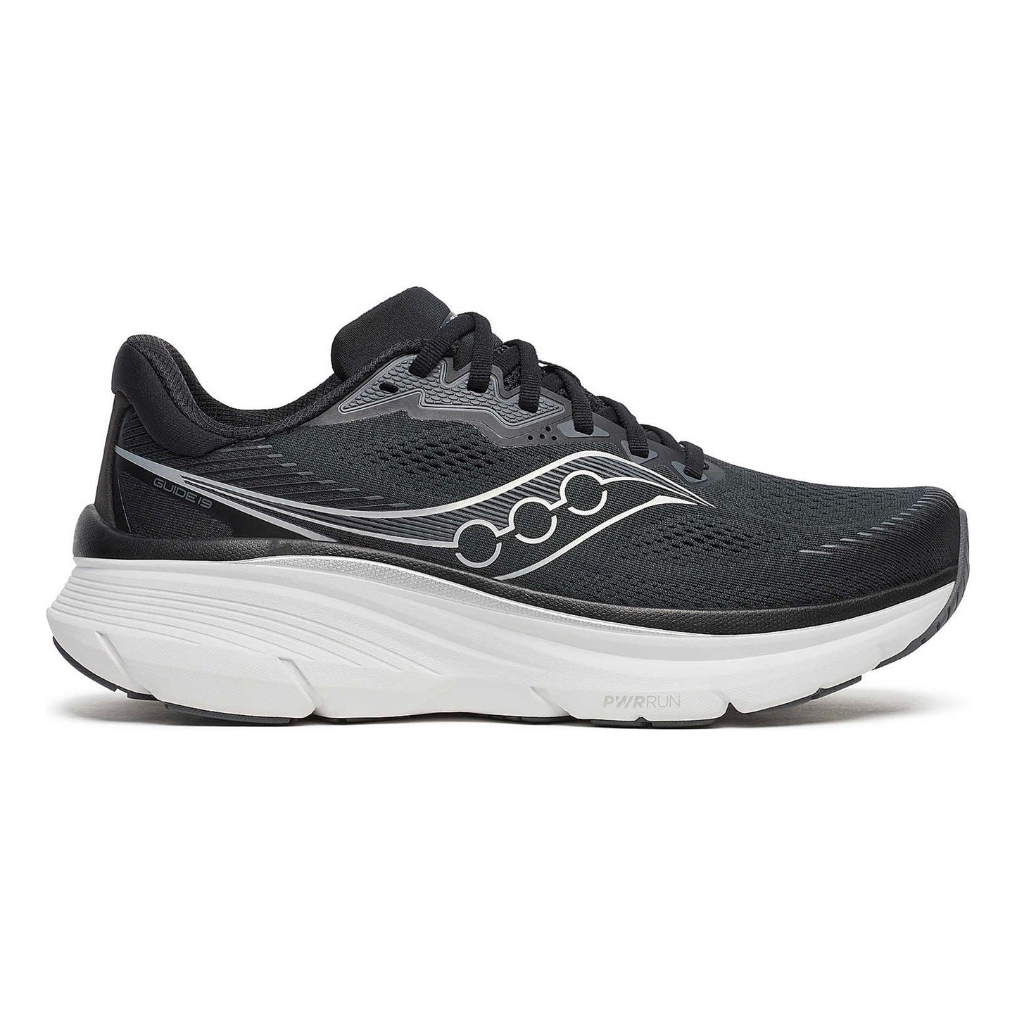 Saucony Guide 19 Stabilní obuv Muži-černá, stříbrná