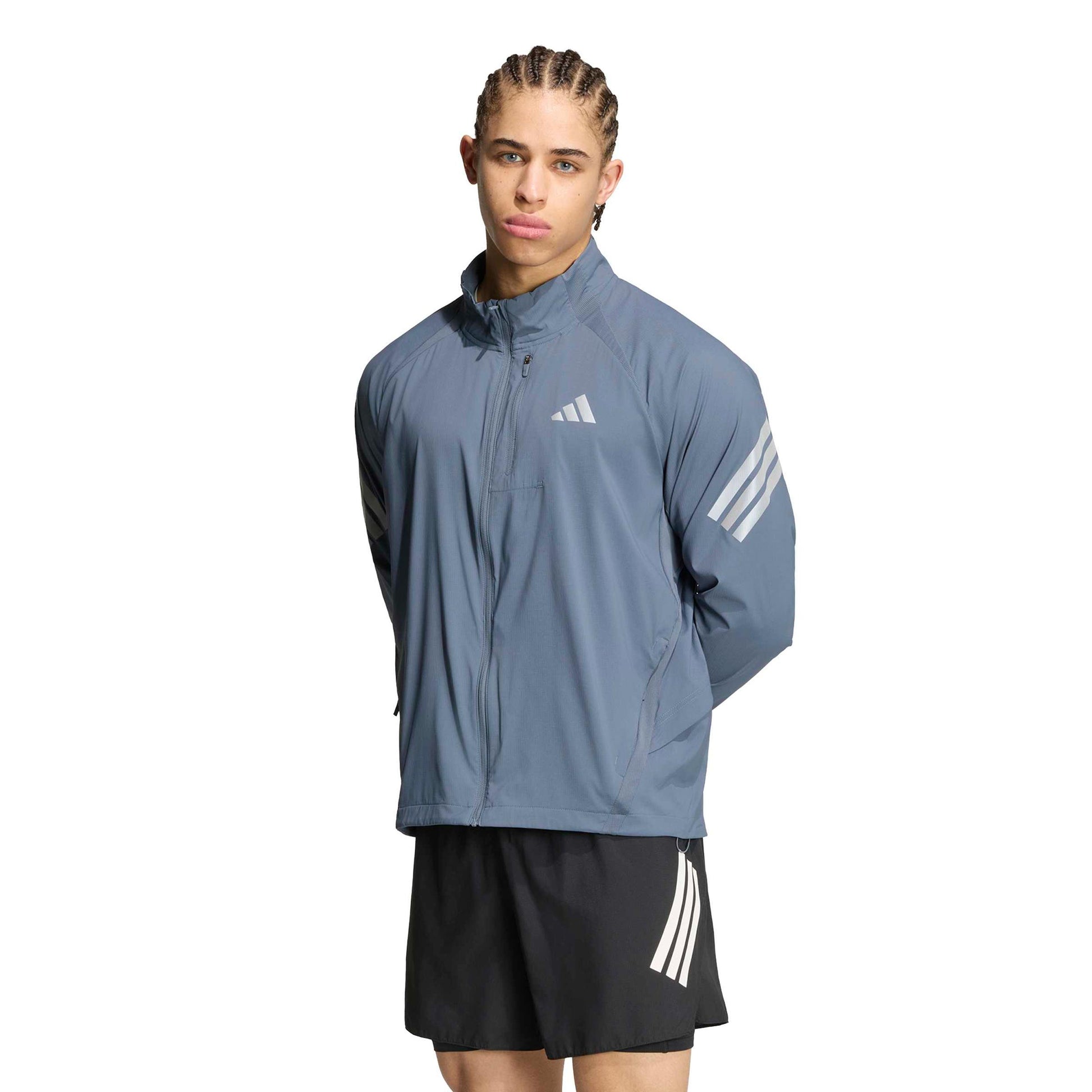 adidas adi365  Běžecká bunda Muži - modrošedá