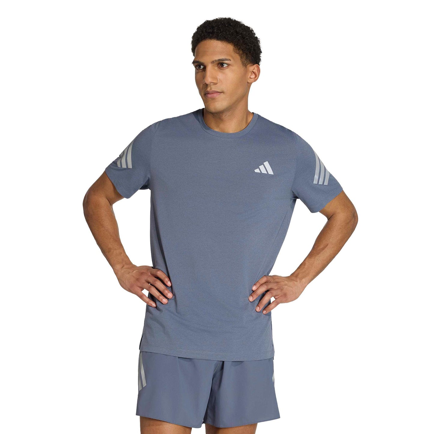 adidas adi365 Běžecké tričko Muži - modrošedá, šedá
