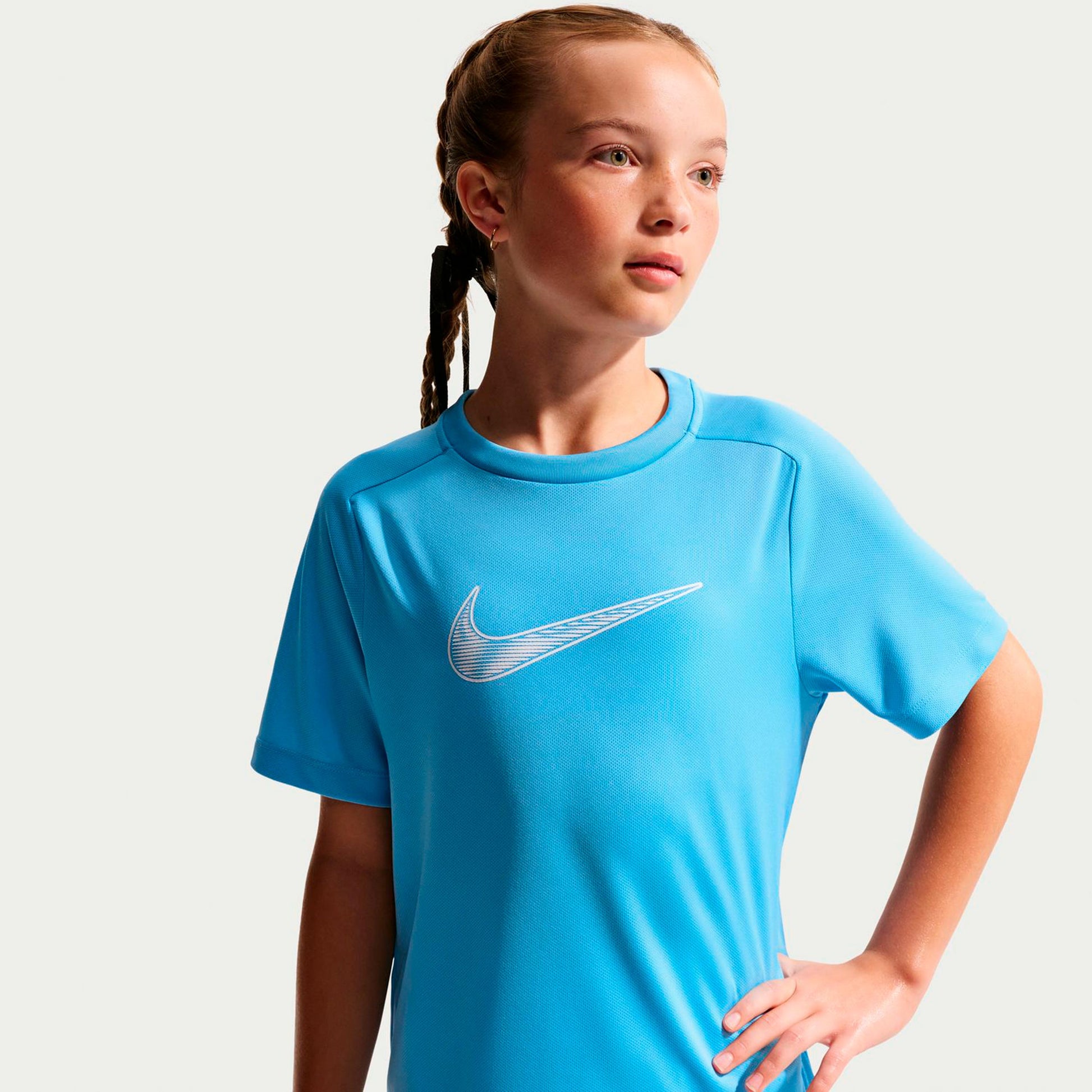 Nike Dri-Fit Multi  Tričko Děti - světle modrá, světle modrá