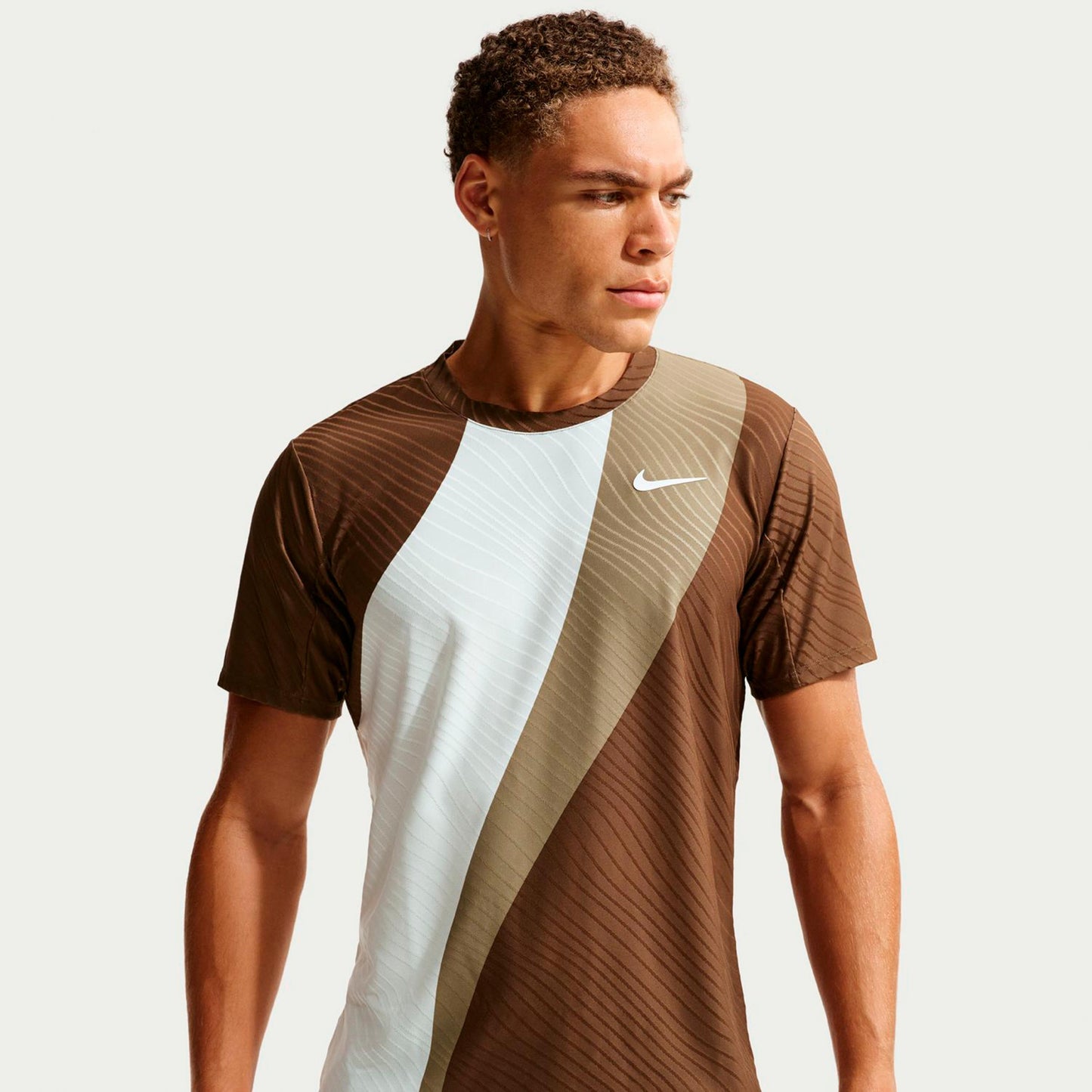 Nike Court Dri-Fit Advantage Slam Tričko Muži-krémová, šedá