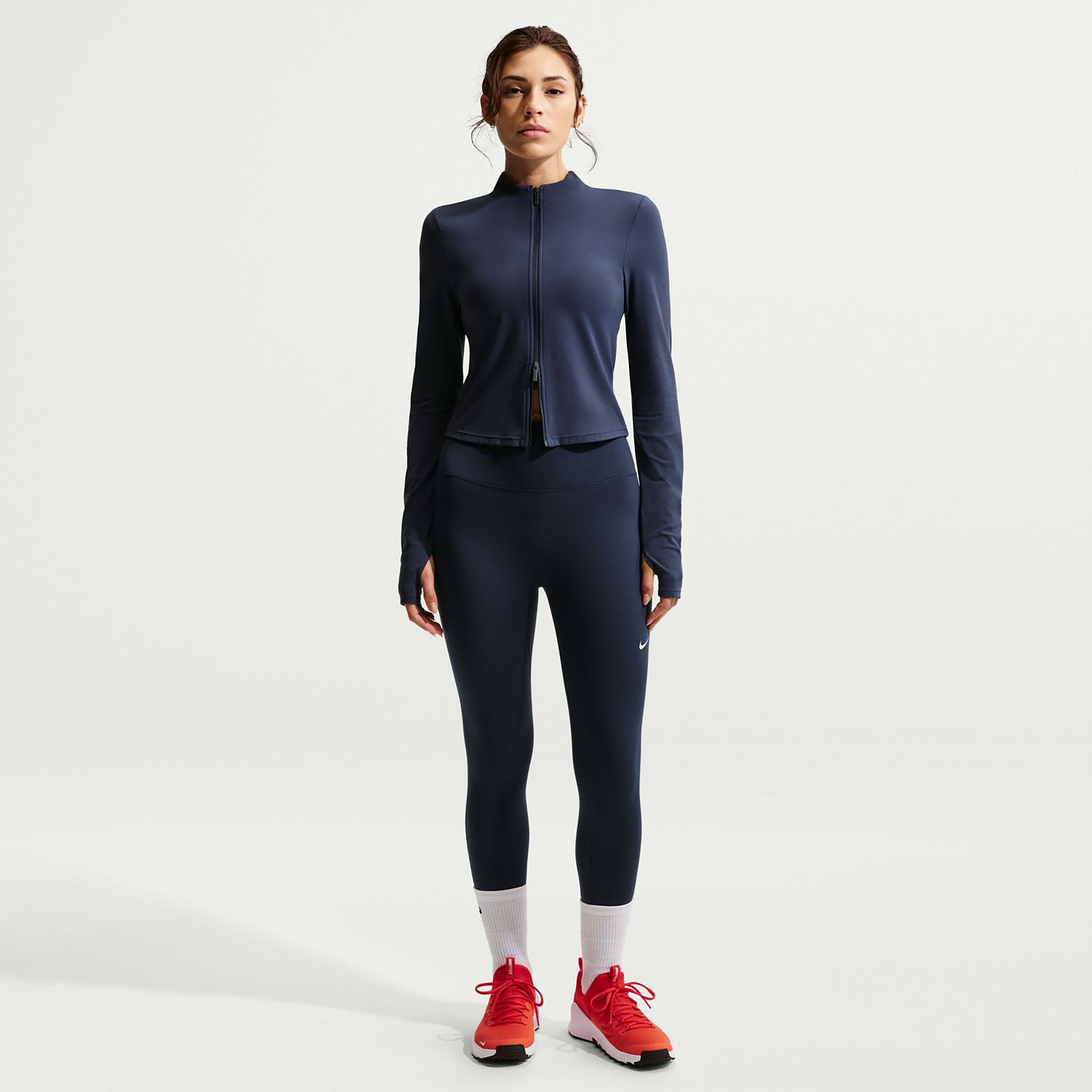 Nike Dri-Fit One High Rise 7/8 Těsné Dámy - tmavě modrá