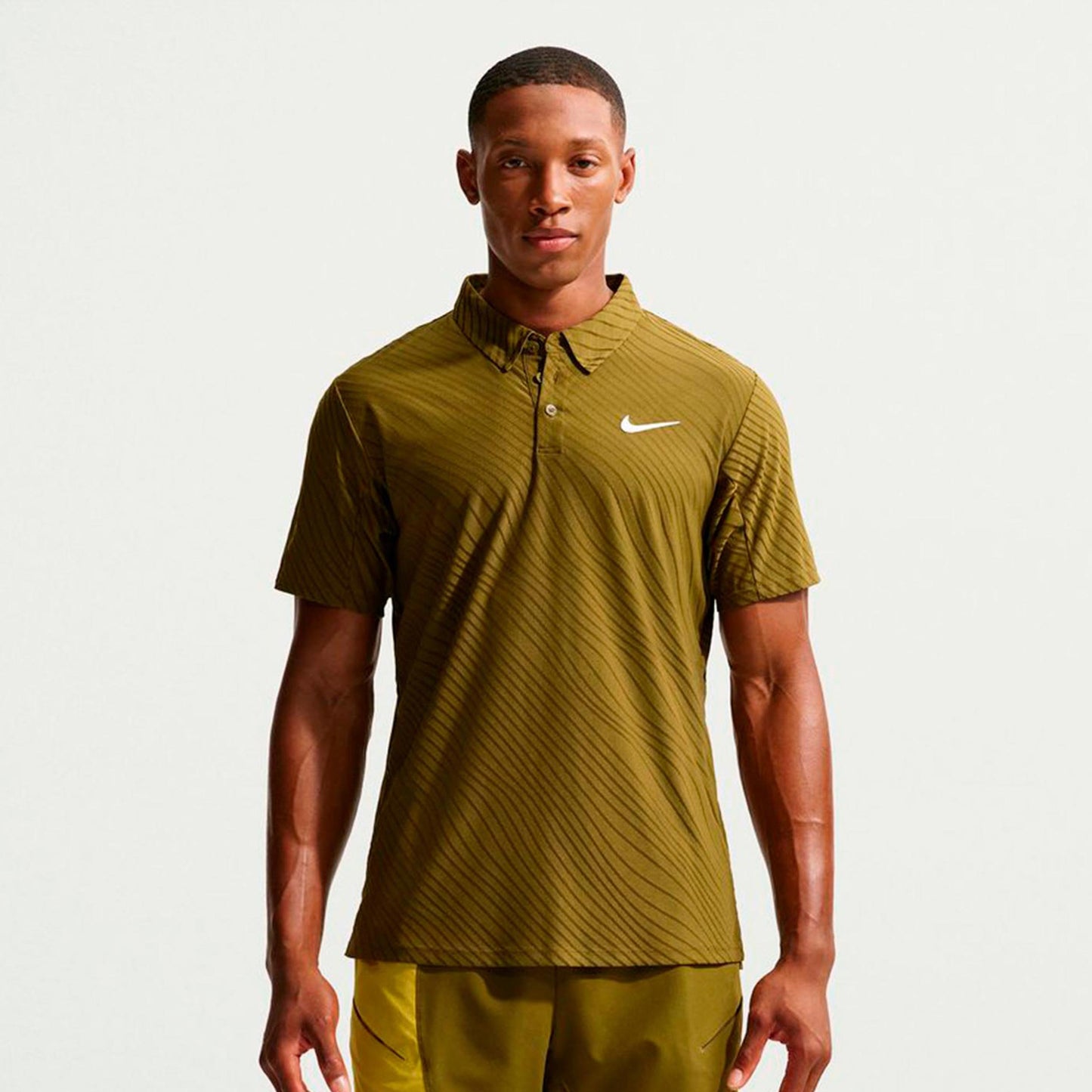 Nike Jannik Sinner Court Dri-Fit Advantage Slam Pólo Muži-olivová, bílá