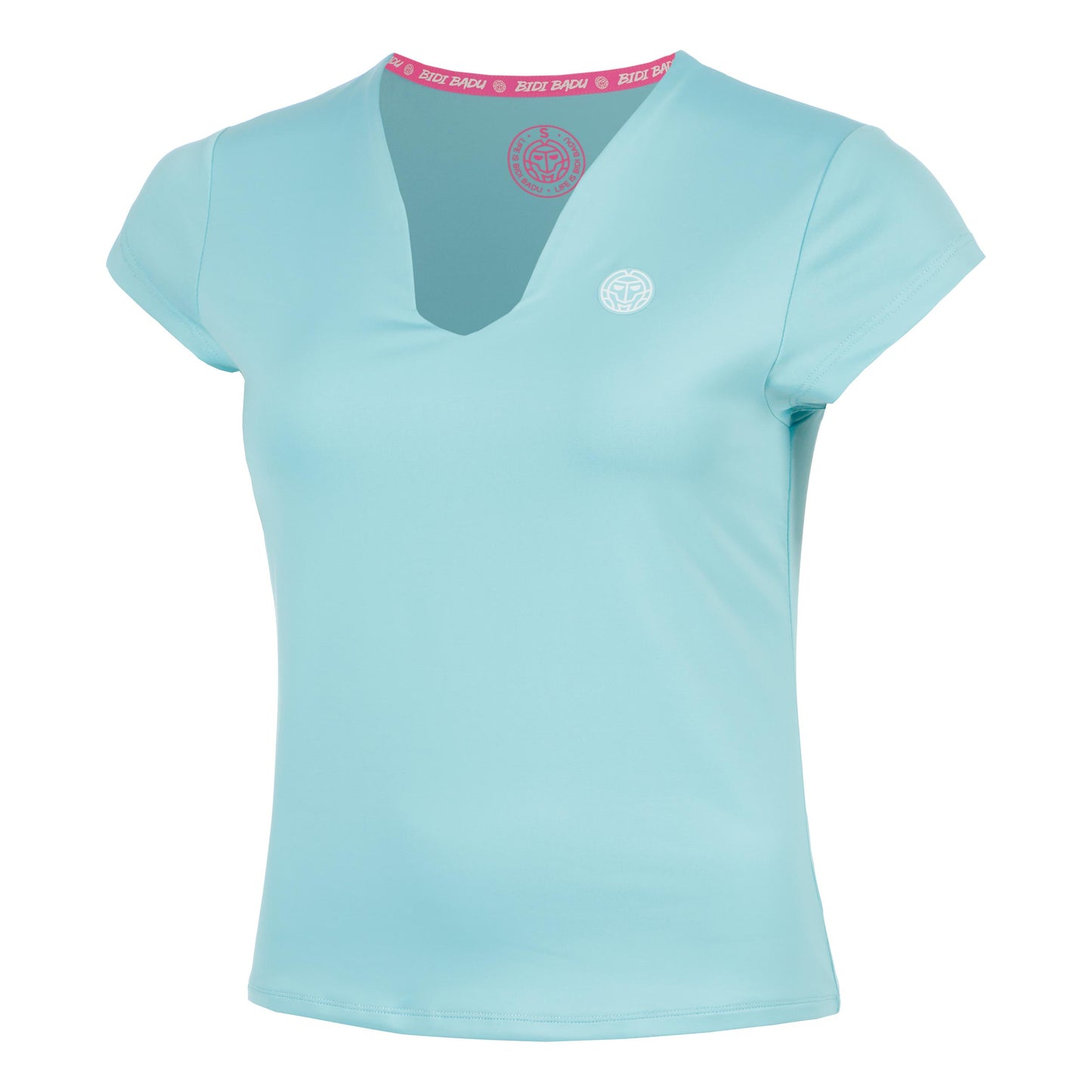 BIDI BADU Crew 2.0 V-Neck Tričko Dámy-tyrkysová