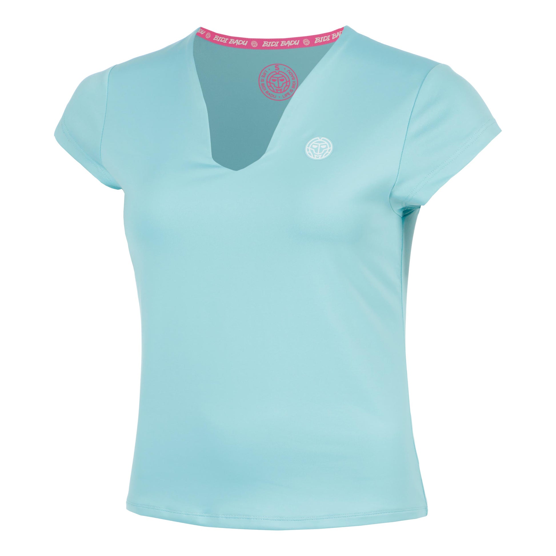 BIDI BADU Crew 2.0 V-Neck Tričko Dámy-tyrkysová