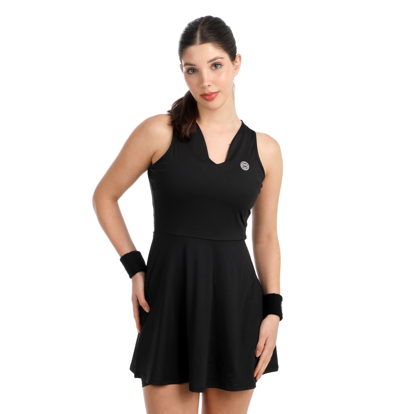 BIDI BADU Crew V-Neck Šaty Dámy-černá