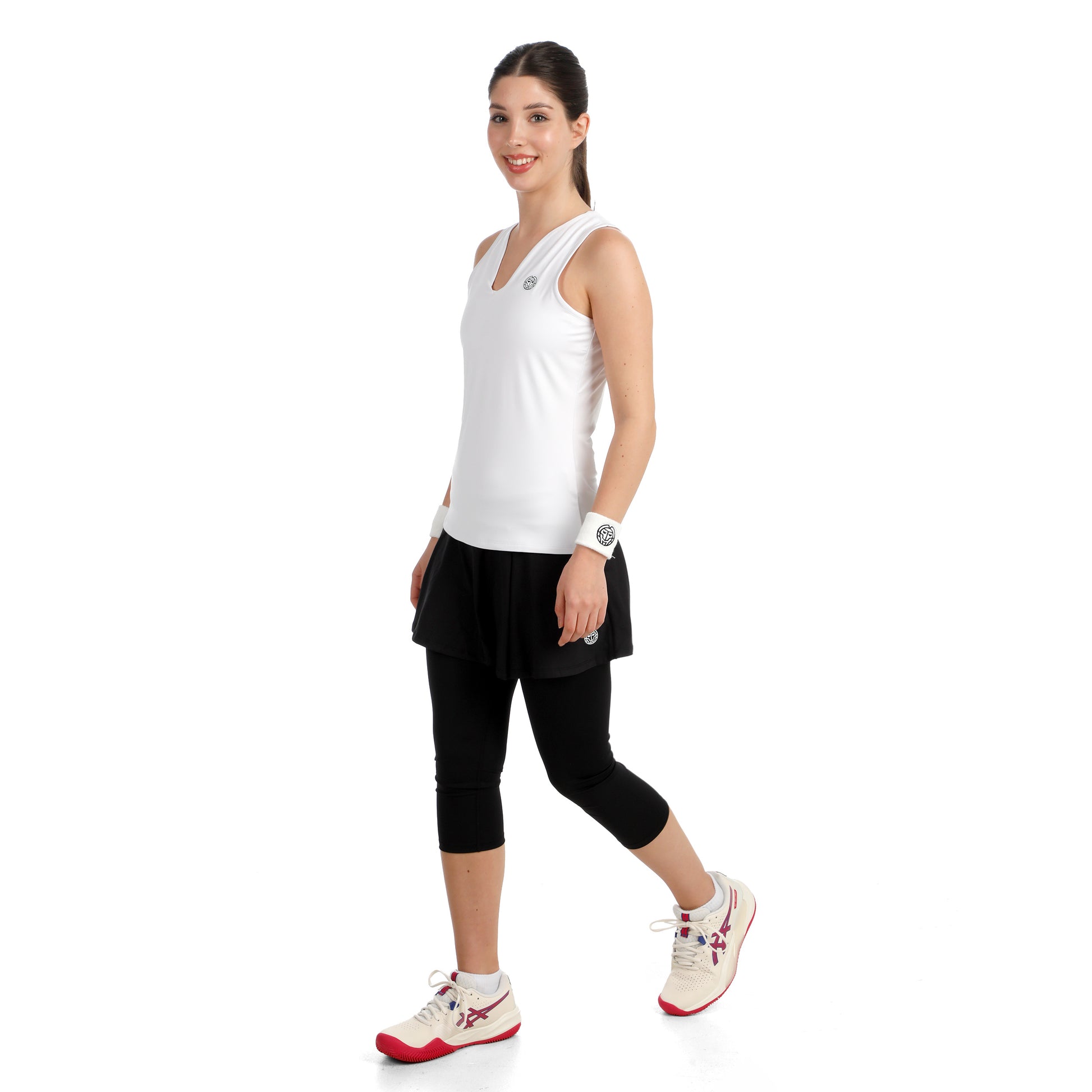 BIDI BADU Crew 2.0 V-Neck Sportovní tílko Dámy-bílá