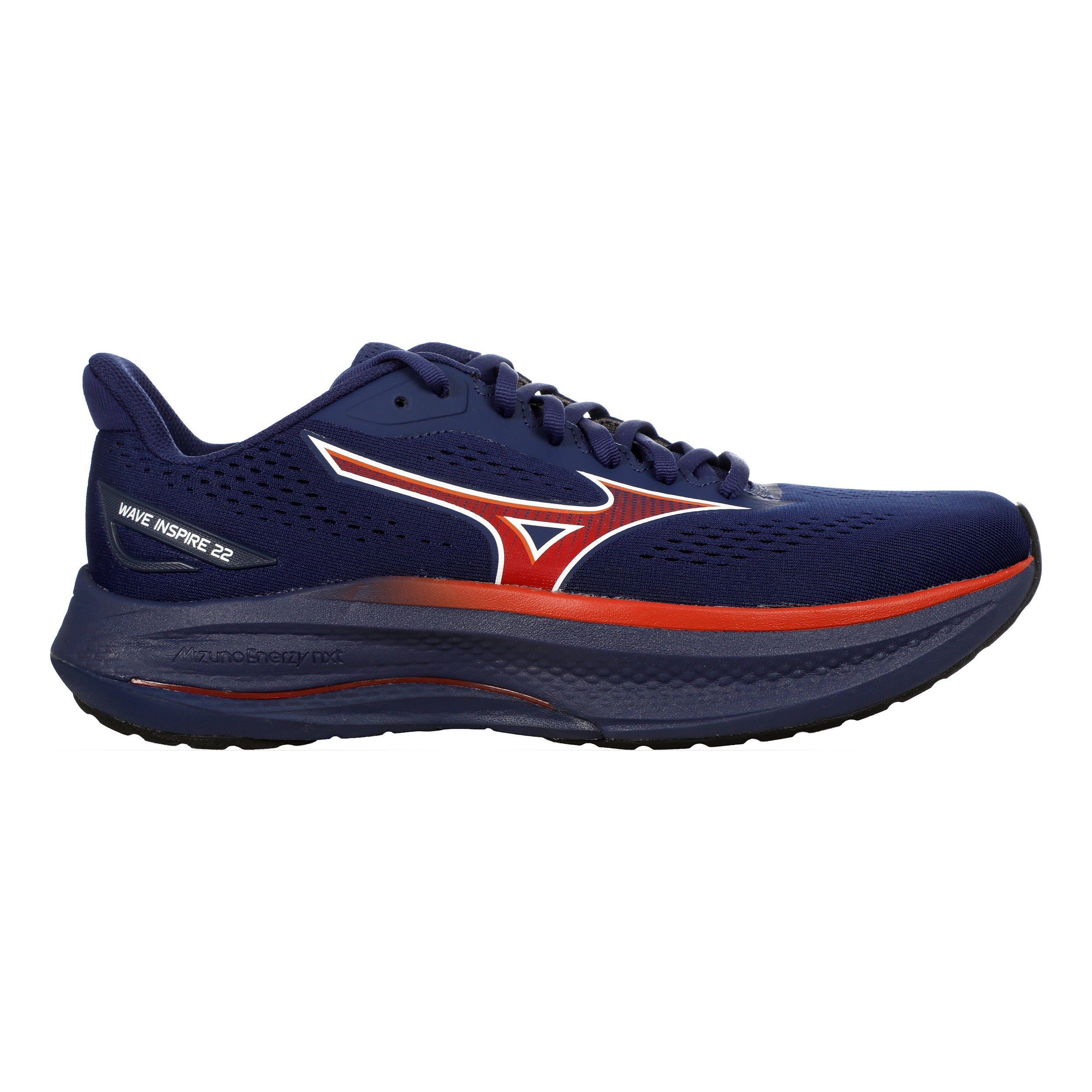 Mizuno Wave Inspire 22  Stabilní obuv Muži - tmavě modrá, červená