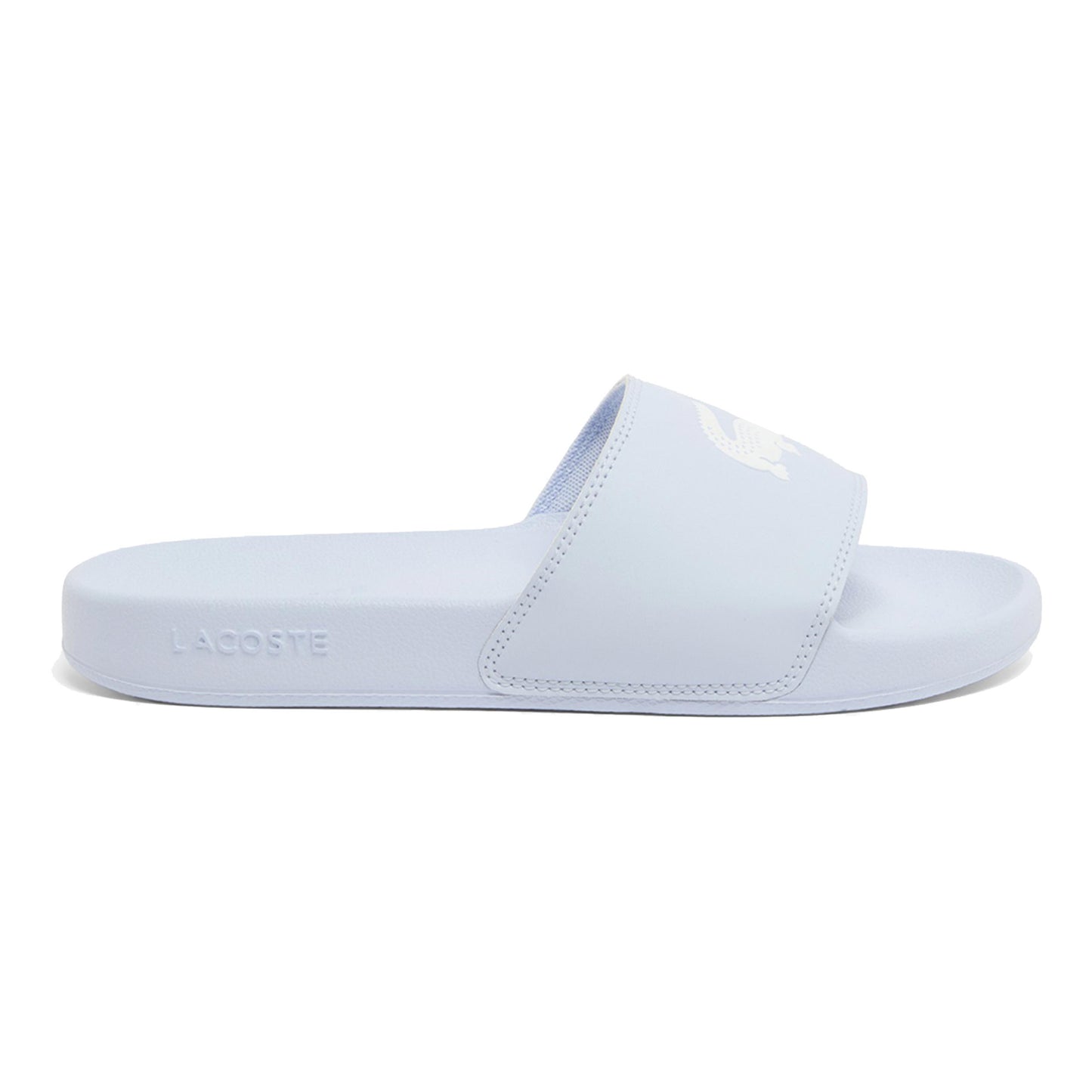 Lacoste Serve Slide  Pantofle Dámy - světle modrá, bílá