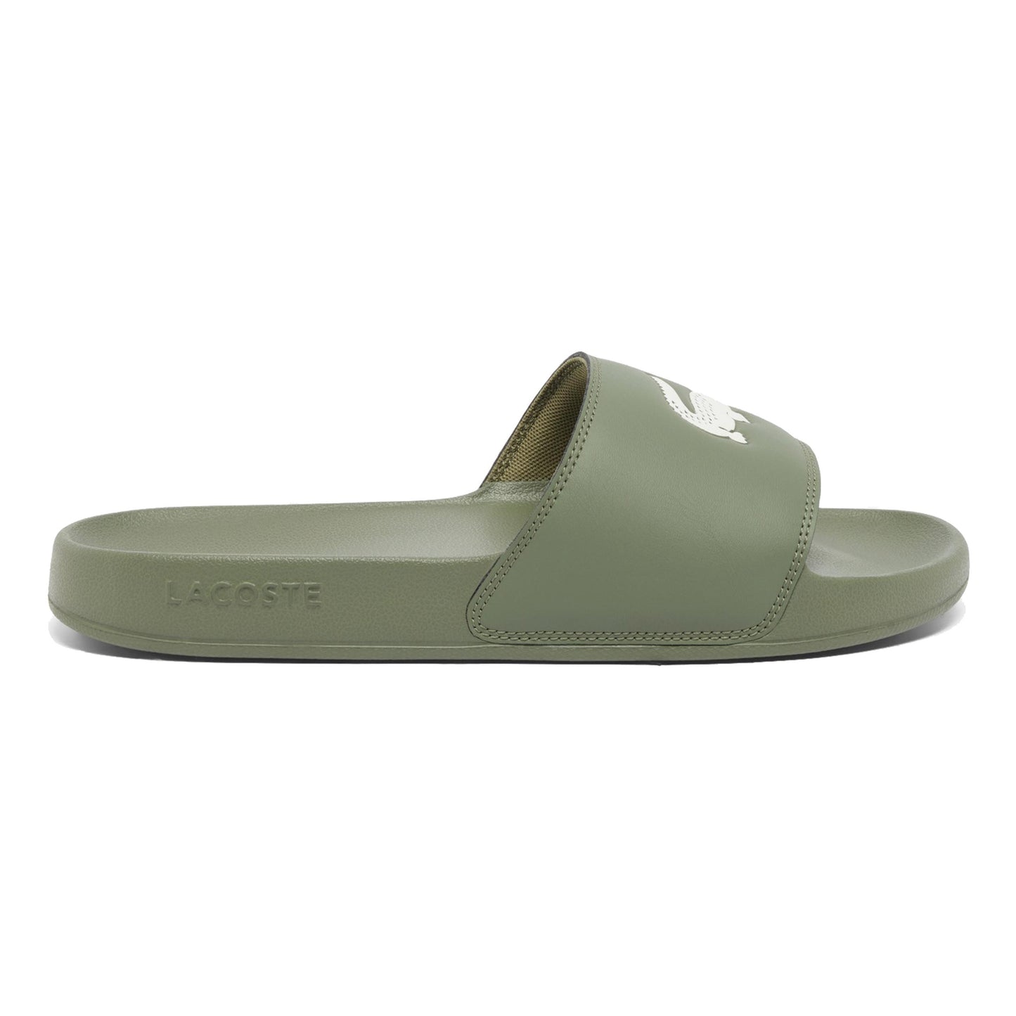 Lacoste Serve Slide Obuv pro volný čas Muži-khaki, bílá
