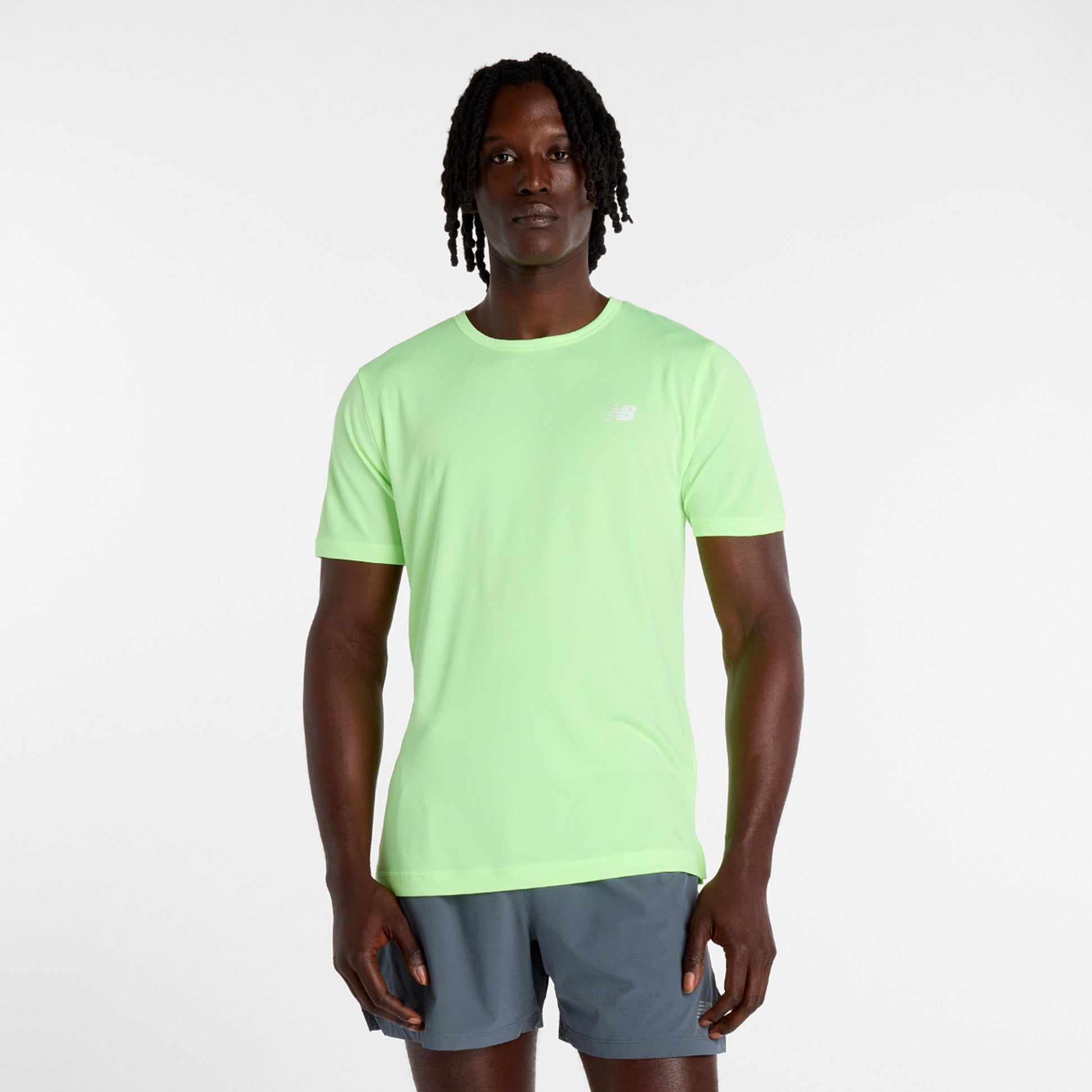 New Balance Sport Essentials Utility Tričko Muži-limetková, bílá