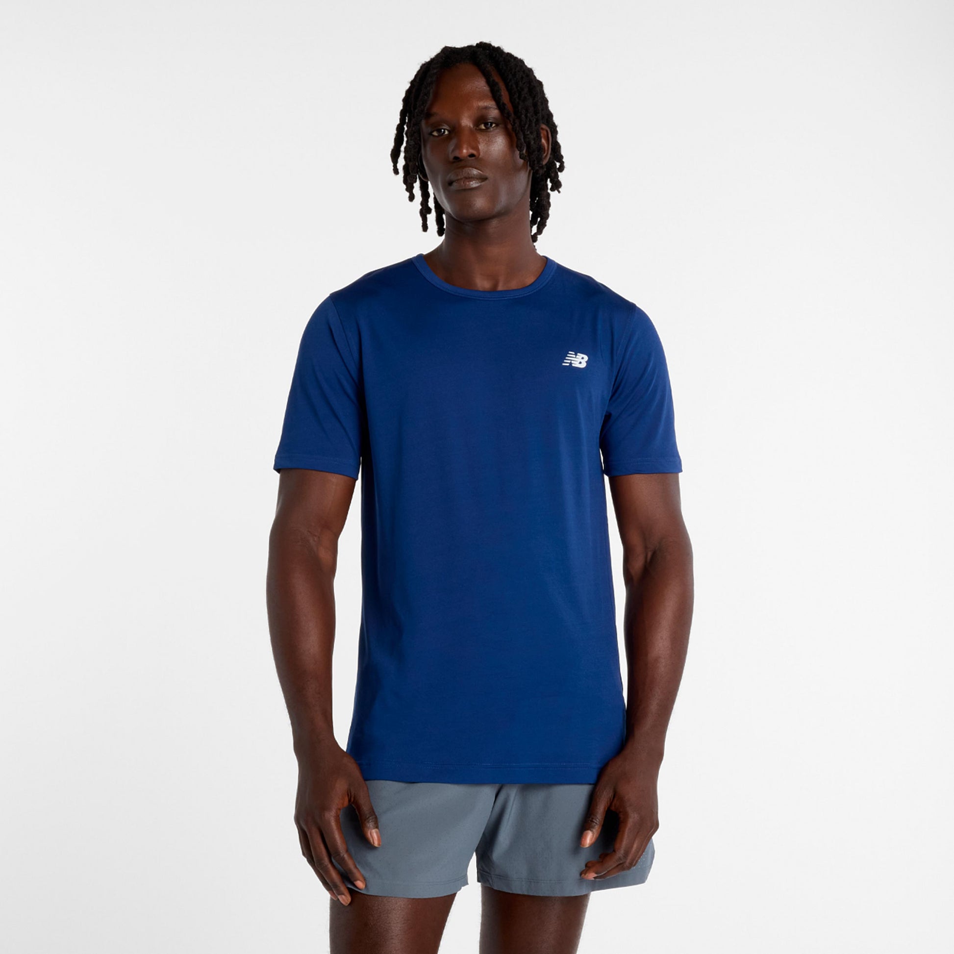 New Balance Sport Essentials Utility Tričko Muži-modrá, bílá