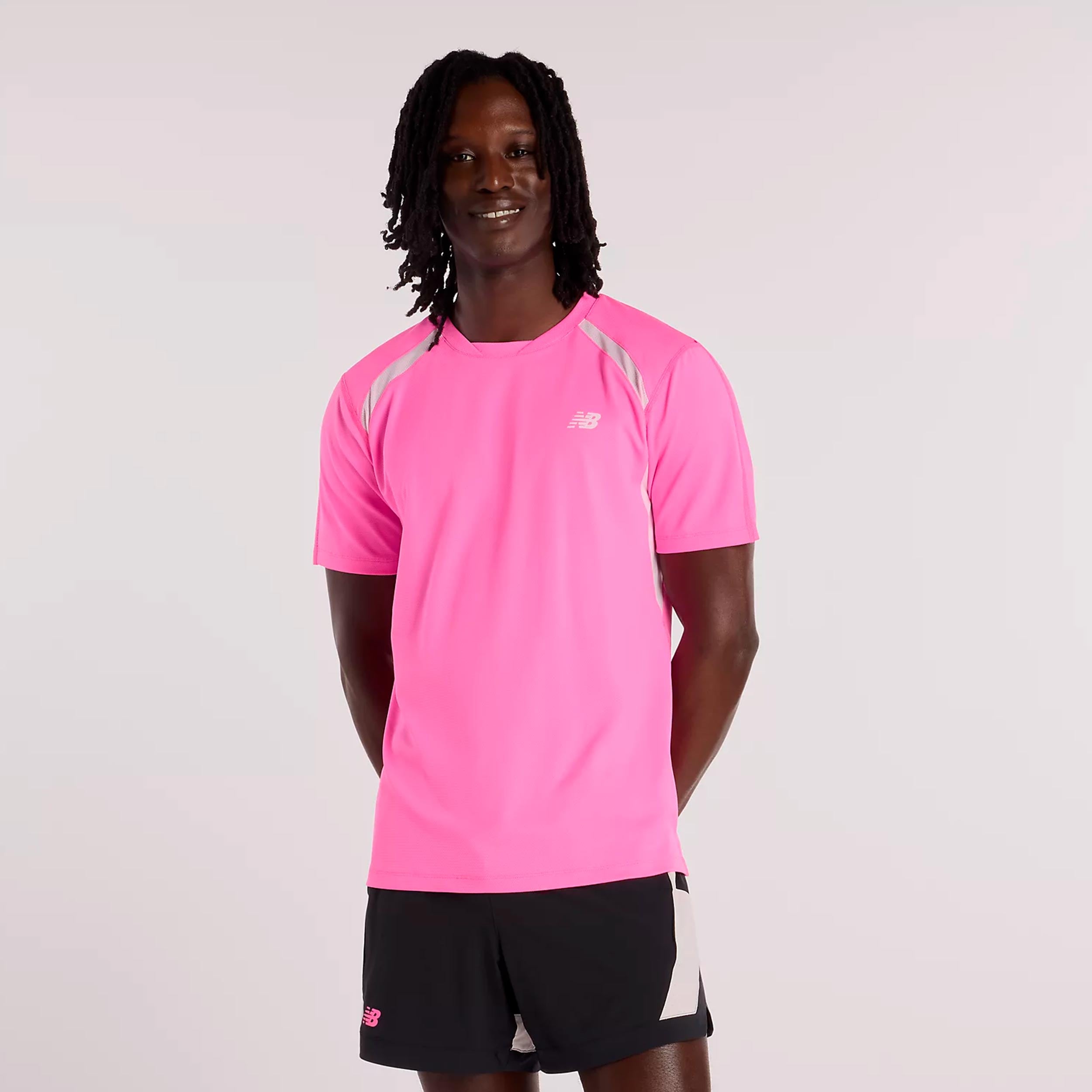 New Balance Tournament Novelty Tričko Muži-růžová, bílá