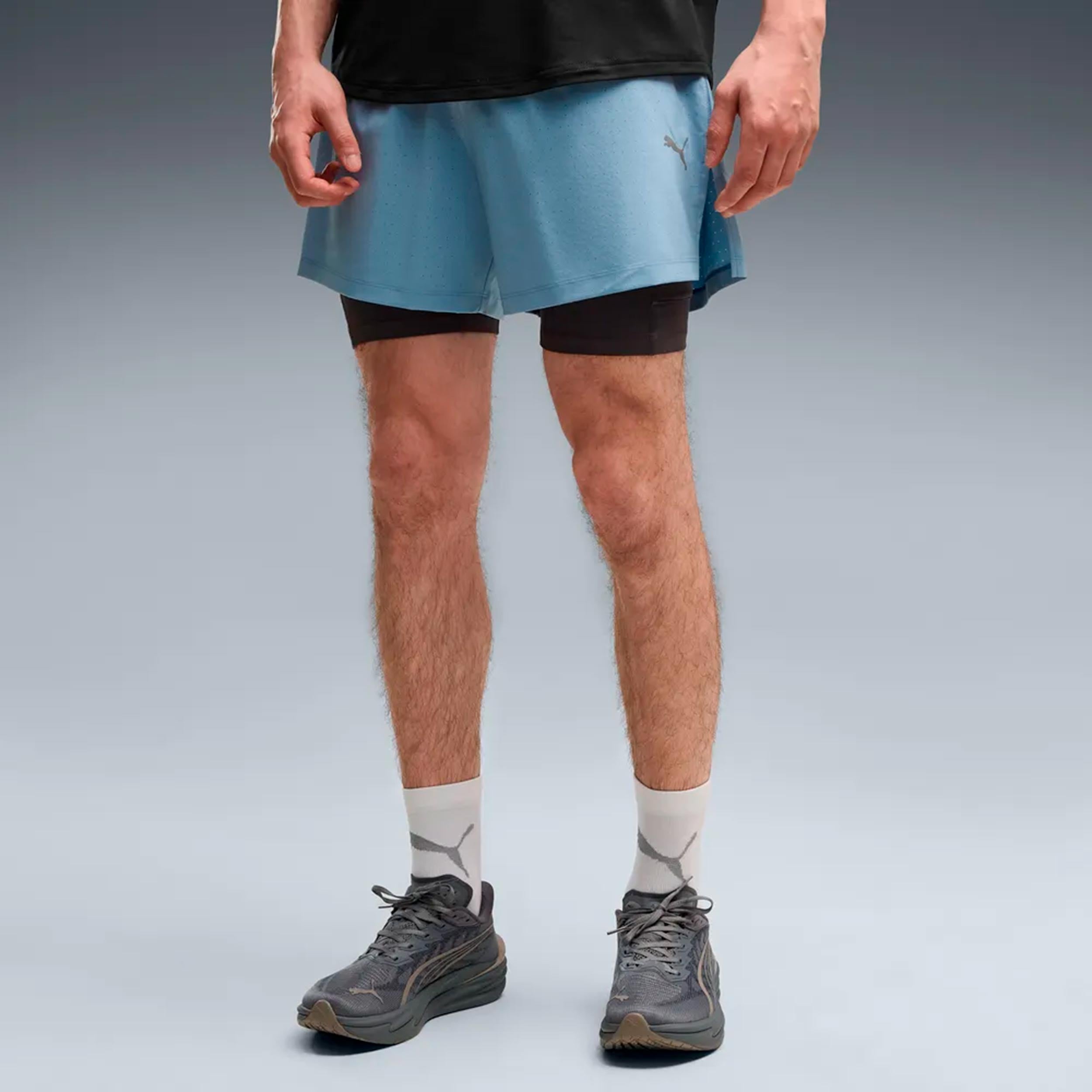 Puma Dreamrun DryCell 2in1 5in  Běžecké šortky Muži - modrá