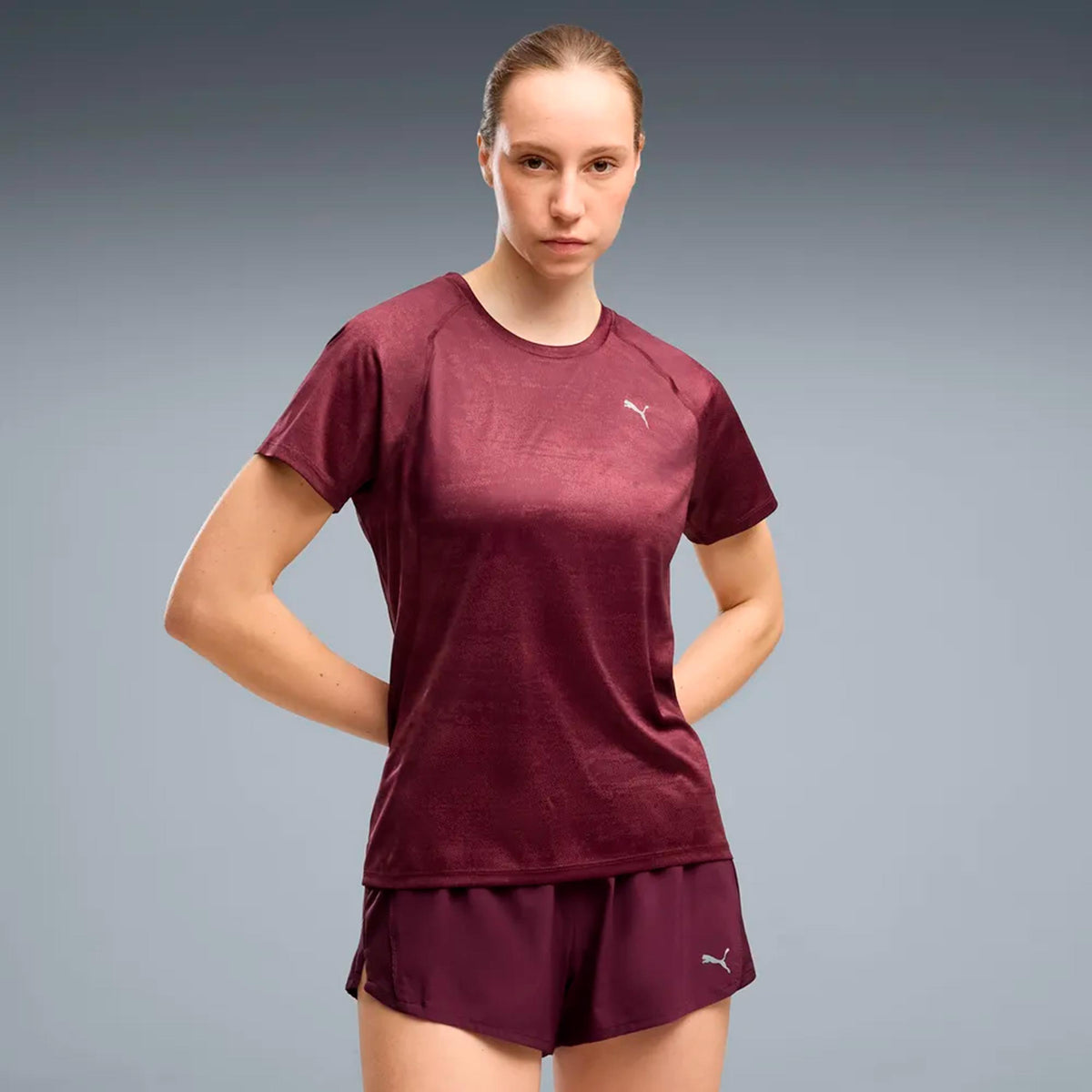 Puma Velocity AOP  Běžecké tričko Dámy - tmavě červená