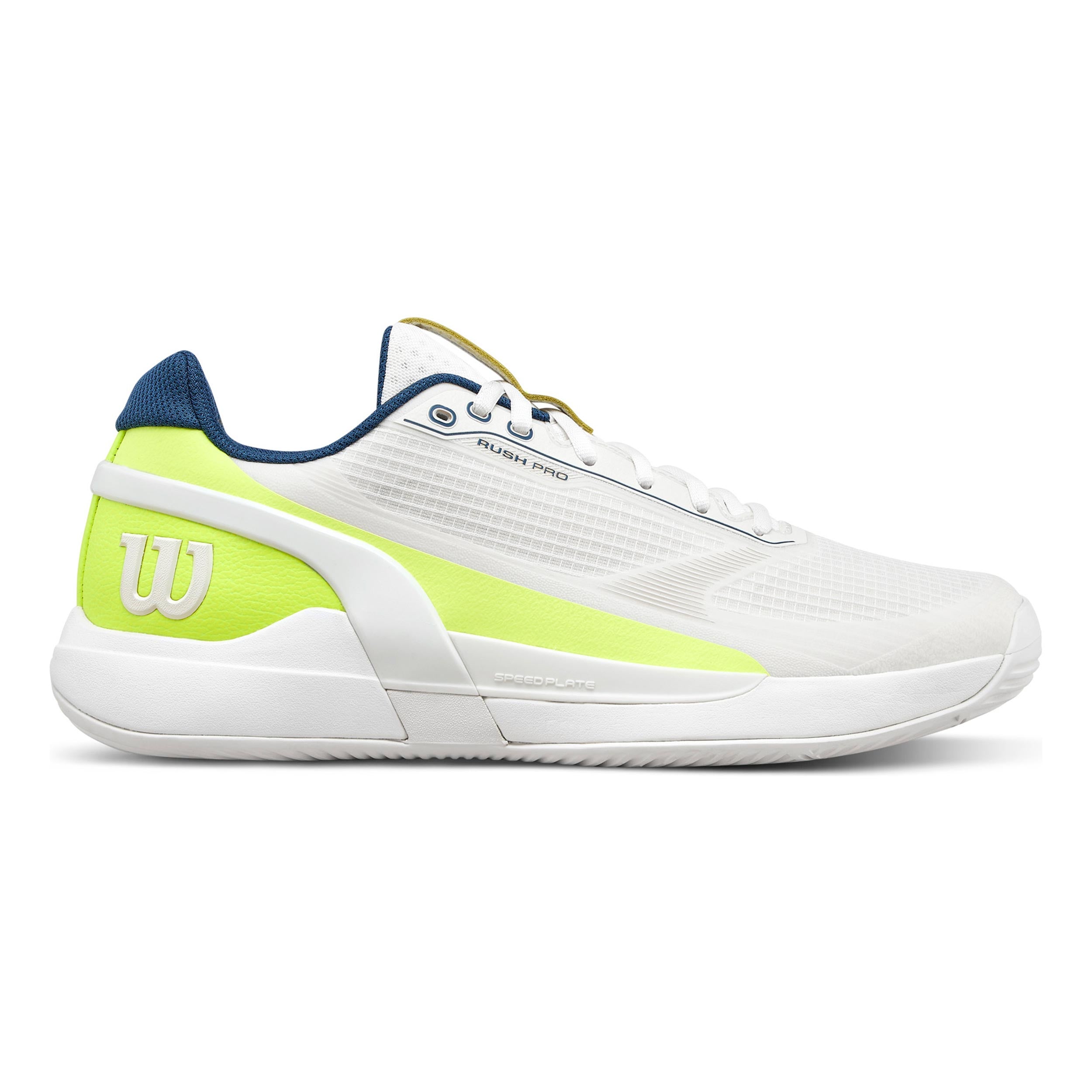 Wilson Rush Pro 5 Padel Obuv na padel Muži - bílá, neonově žlutá