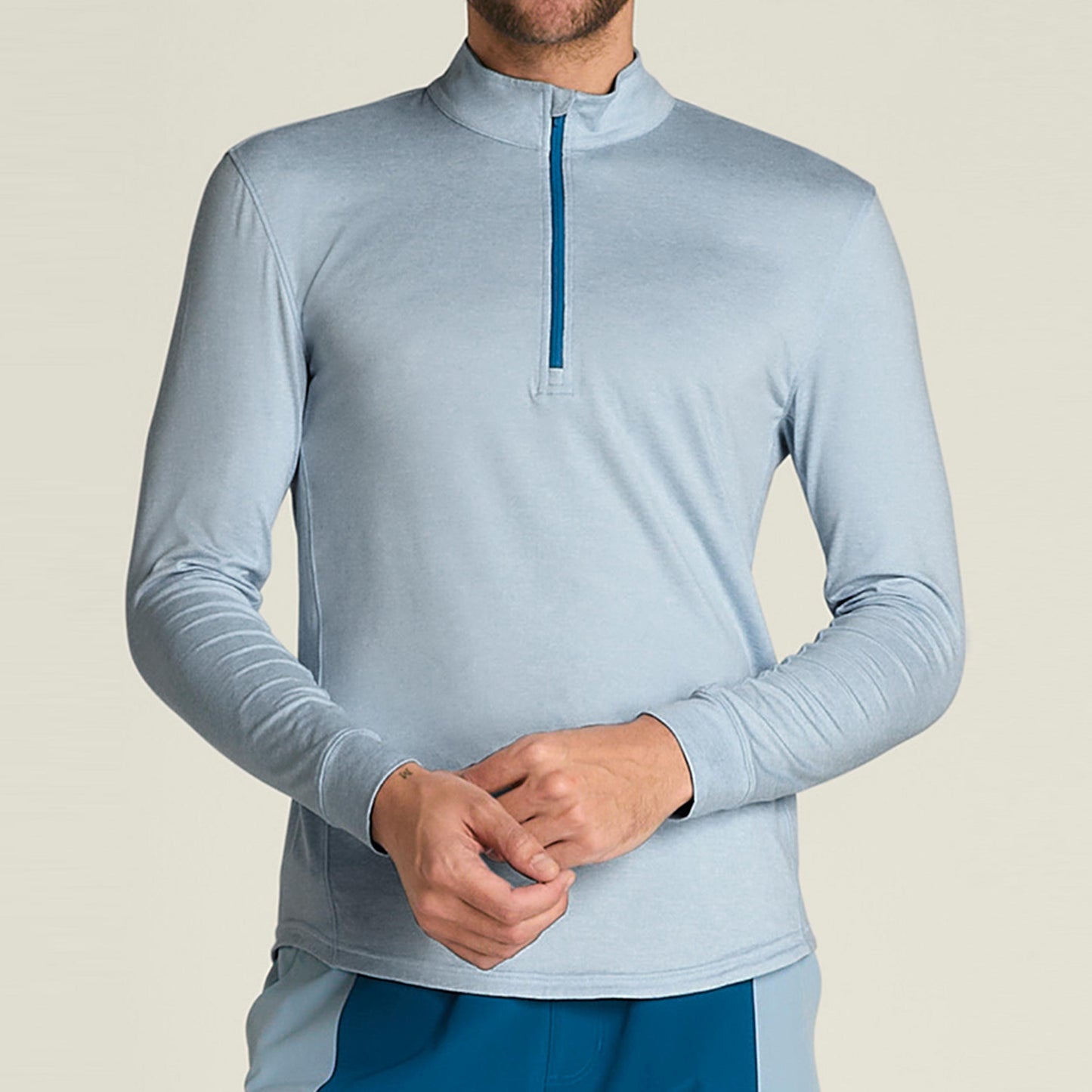 Wilson Everyday Performance Half-Zip S dlouhým rukávem Muži-blaugrau