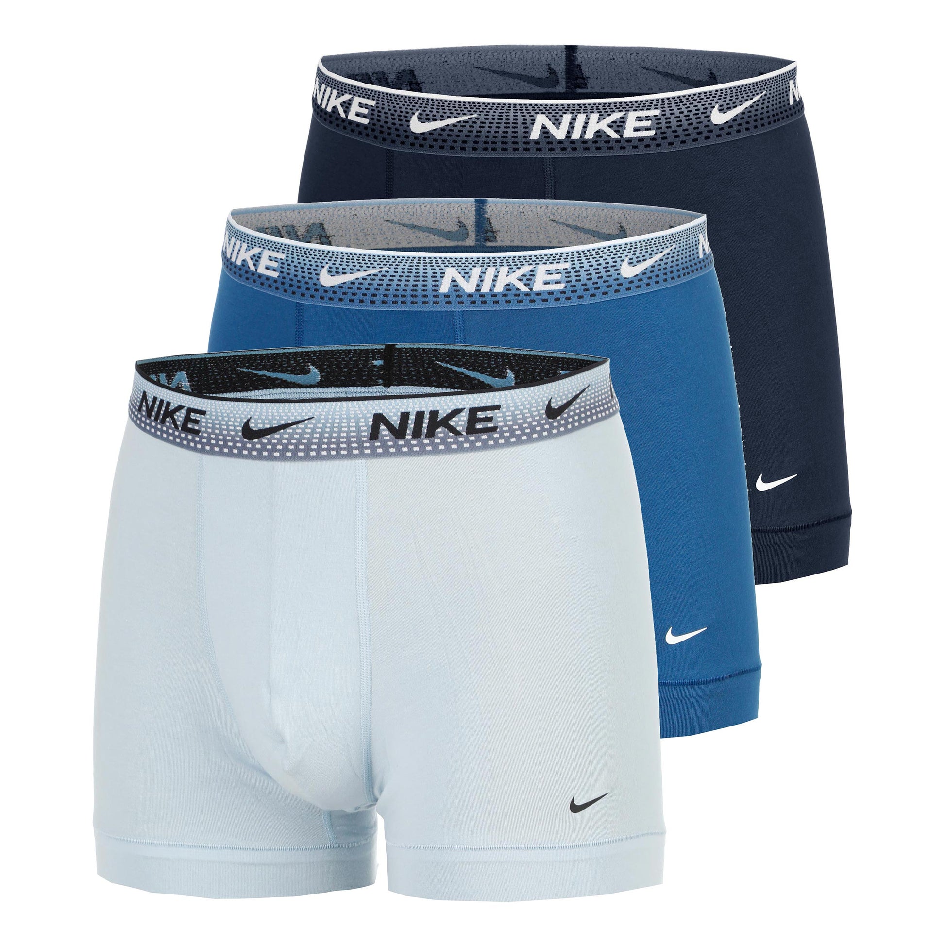 Nike Essential Cotton Stretch Trunk Trenýrky 3ks v baleni Muži - modrá