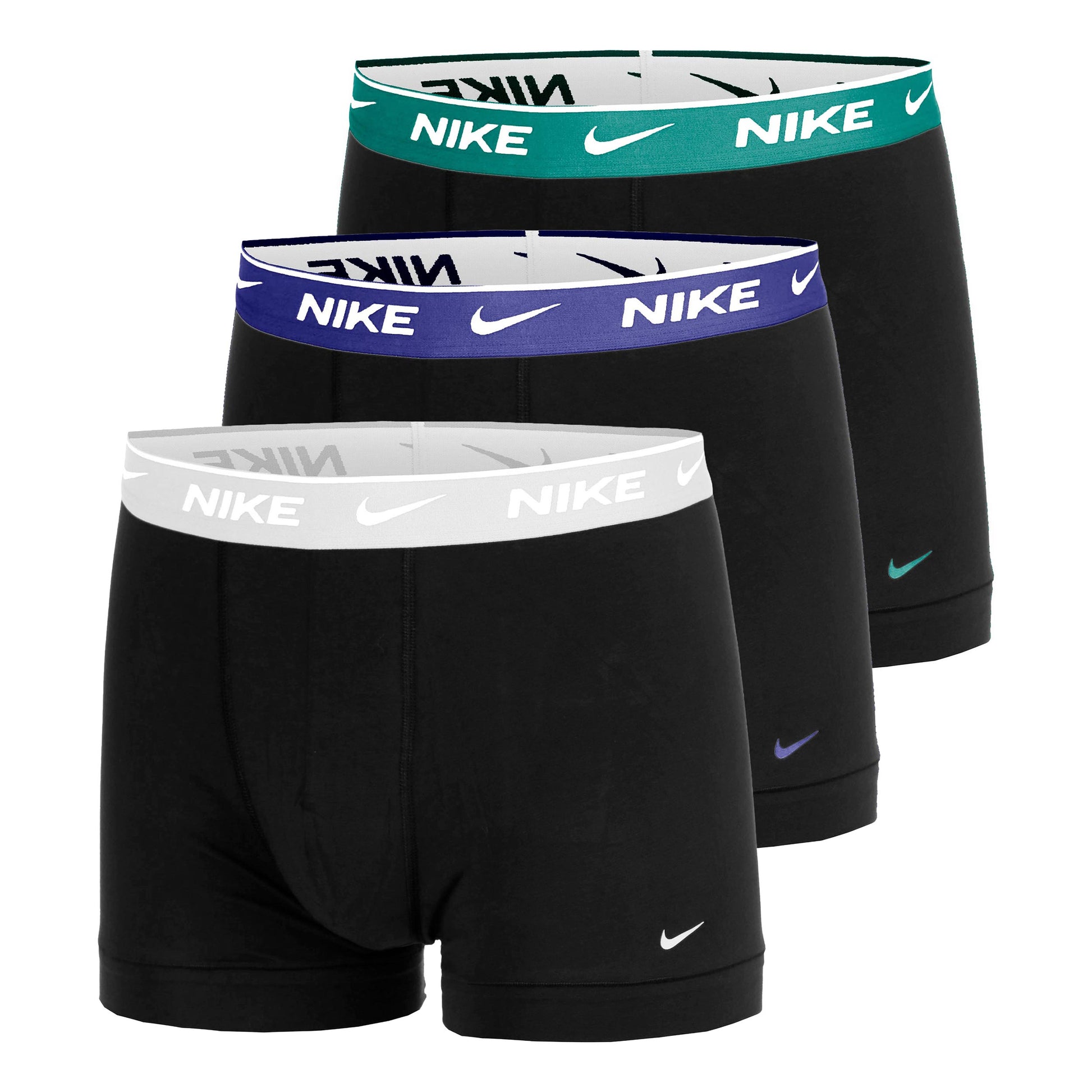 Nike Essential Cotton Stretch Trunk Trenýrky 3ks v baleni Muži - černá, modrá