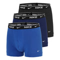 Essential Cotton Stretch Trunk Trenýrky 3ks v baleni Muži - modrá, modrá