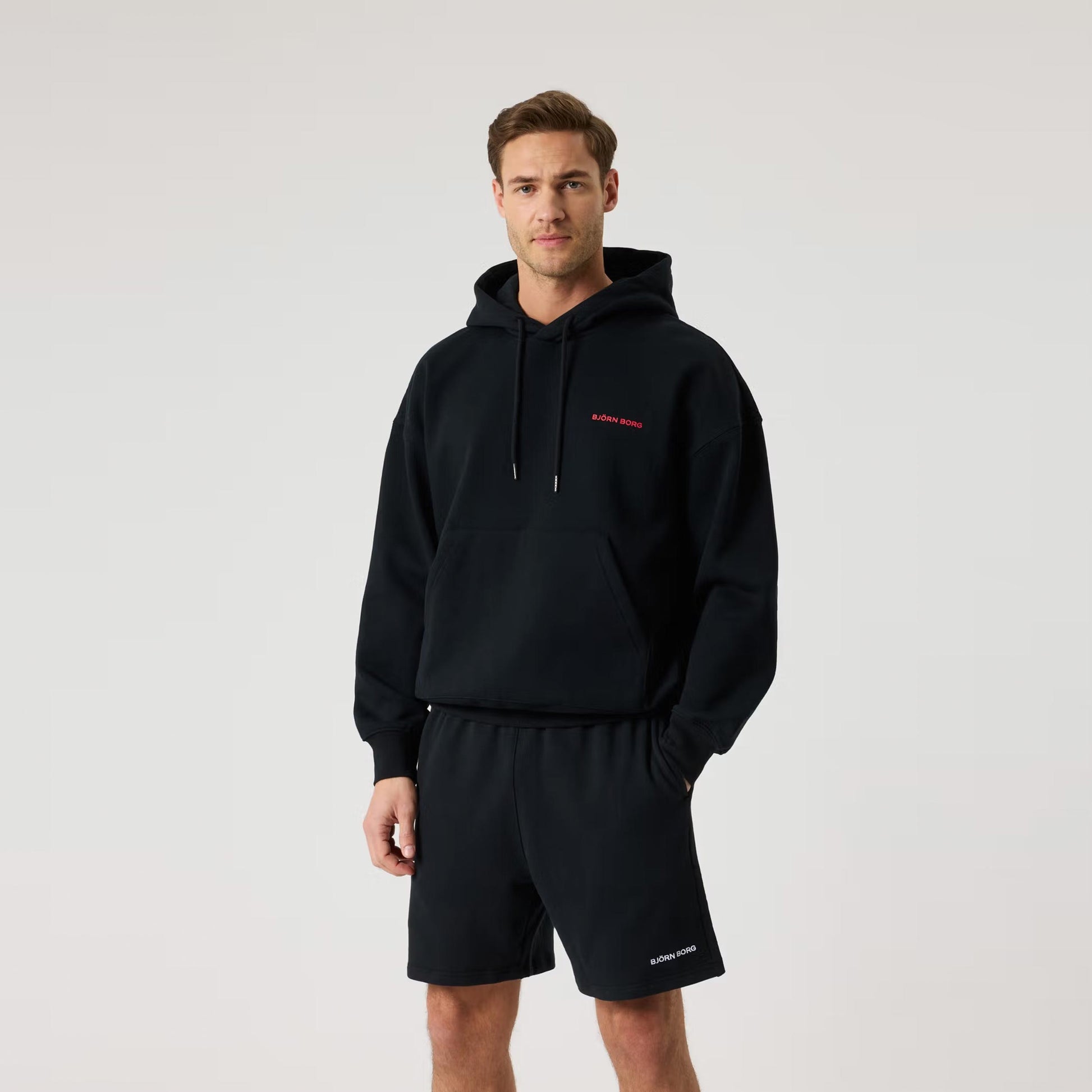 Björn Borg Borg Oversized Hoody Muži - černá