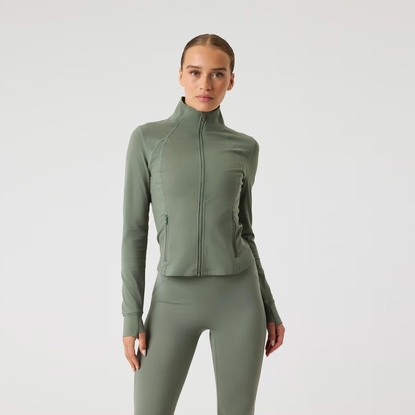 Björn Borg Borg Soft Zip Midlayer S dlouhým rukávem Dámy - šalvěj