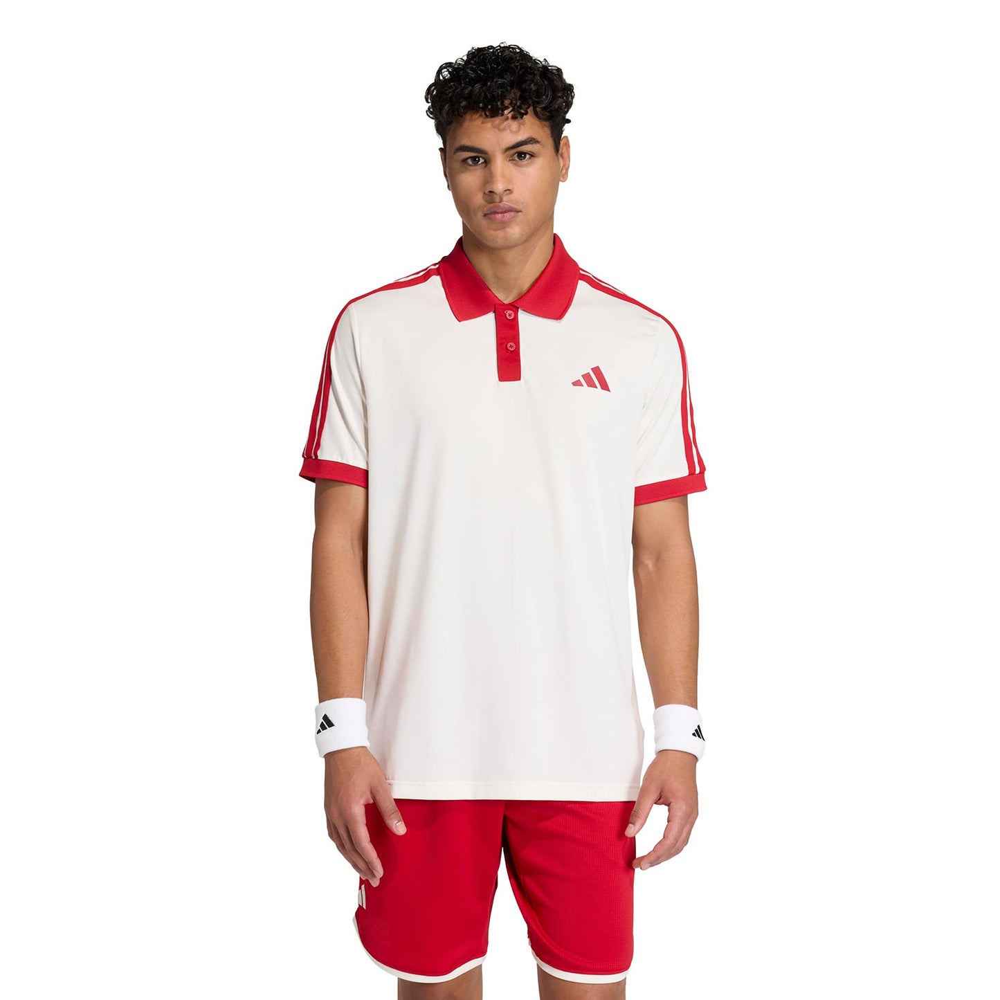 adidas Classics Pólo Muži - béžová, červená