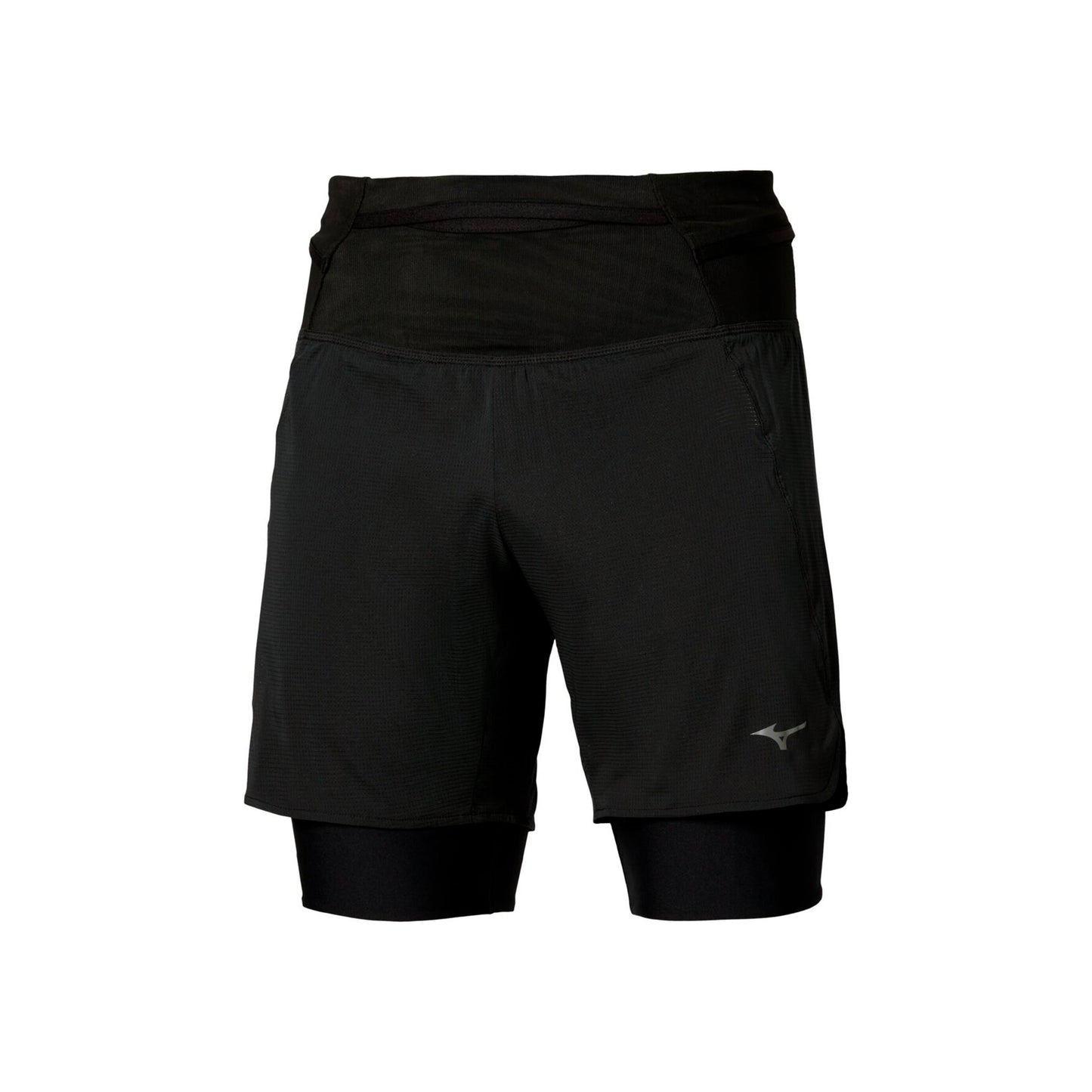 Mizuno Trail Multipocket Trail 2in1 Běžecké šortky Muži - černá