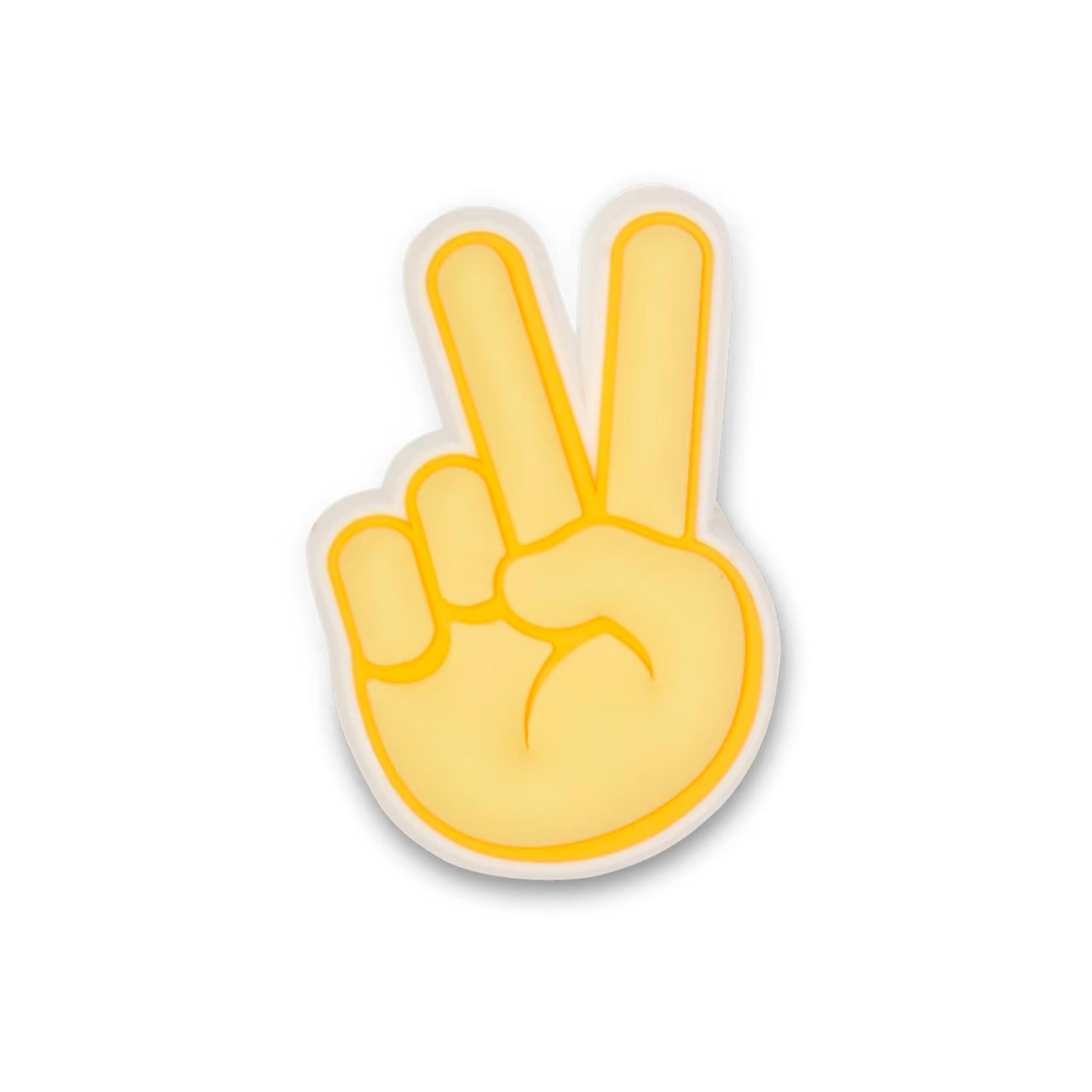 Crocs Peace Hand Sign Sonstiges Unisex - žlutá, bílá