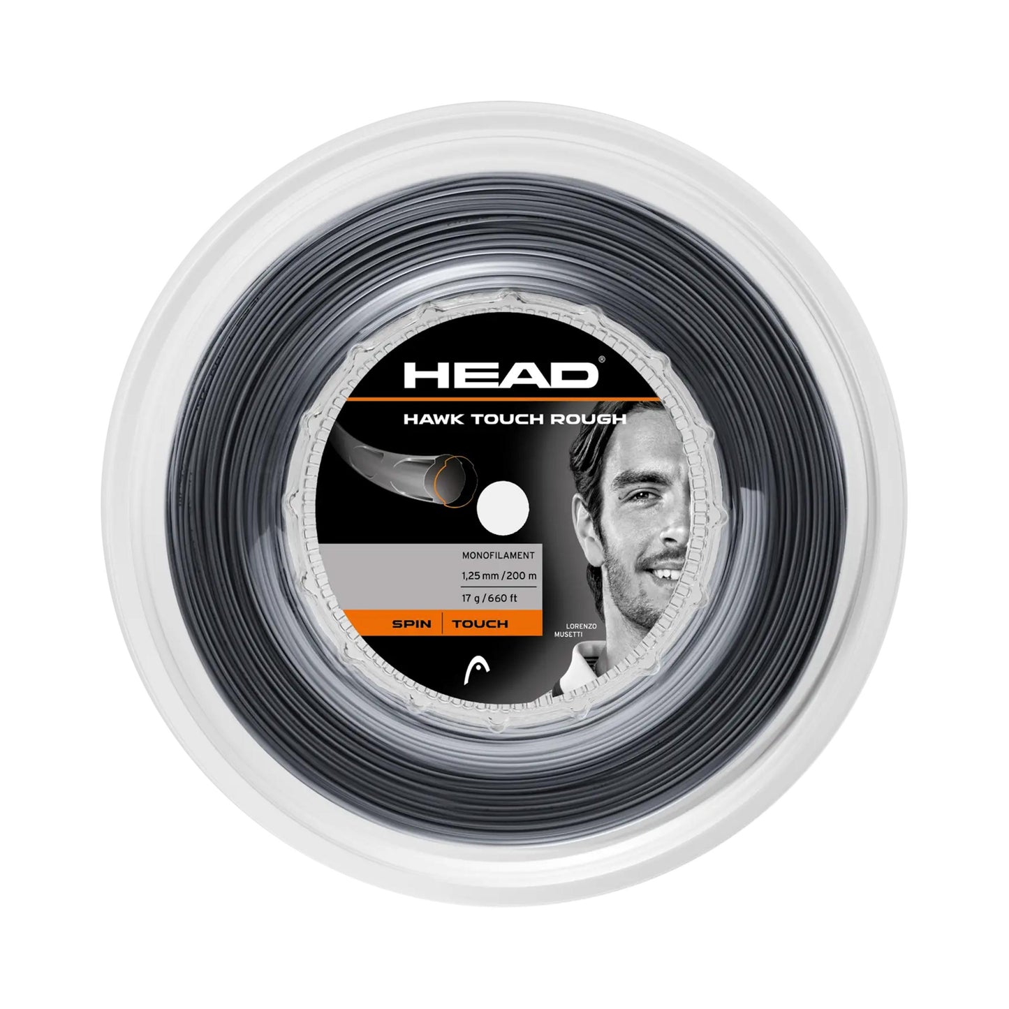 HEAD Hawk Touch Rough Výplet - role 200m - černá