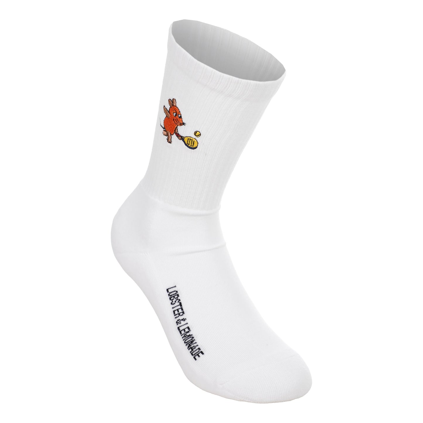 Lobster & Lemonade Maus Padel – ’90 Sport Sportovní ponožky Unisex - bílá