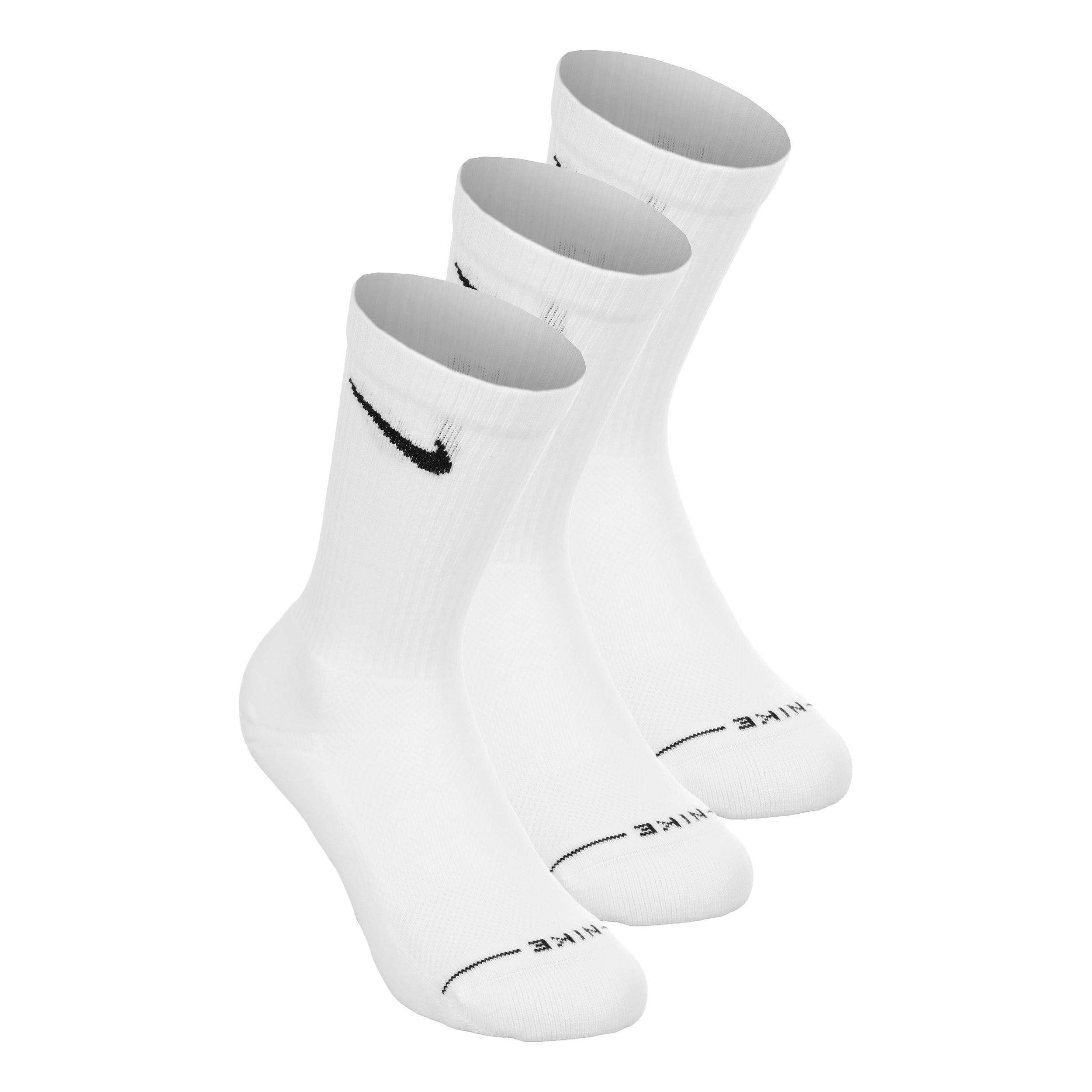 Nike Crew Tenisové ponožky 3ks v baleni Unisex - bílá