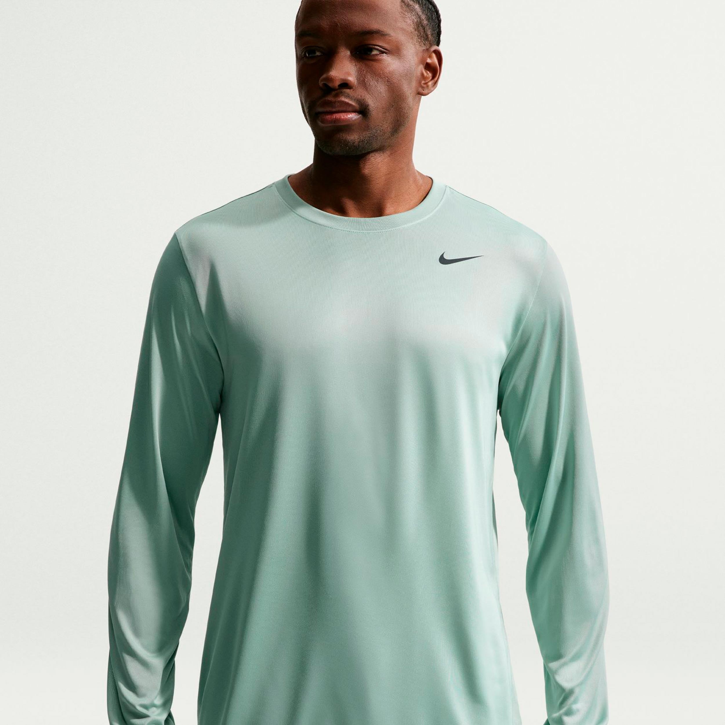 Nike Dri-Fit S dlouhým rukávem Muži - krémově bílá, černá