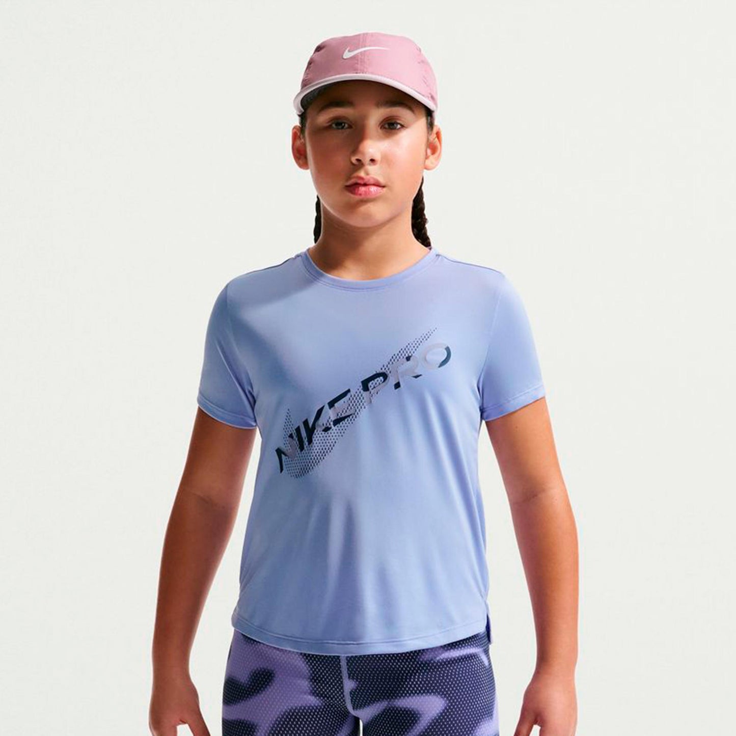 Nike Pro Dri-Fit Tričko Dívky - šeříková